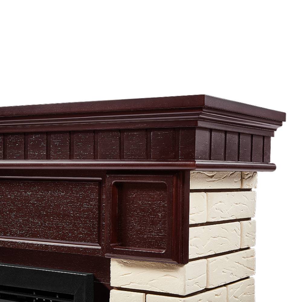 Каминокомплект Electrolux Bricks 30 камень бежевый шпон темный дуб с очагом EFP/P-3020LS N 1748160