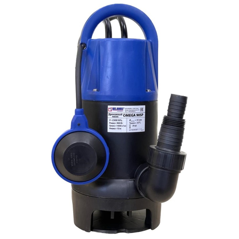 Насос дренажный погружной BELAMOS Omega 90 SP кабель 6 м Omega 90 SP