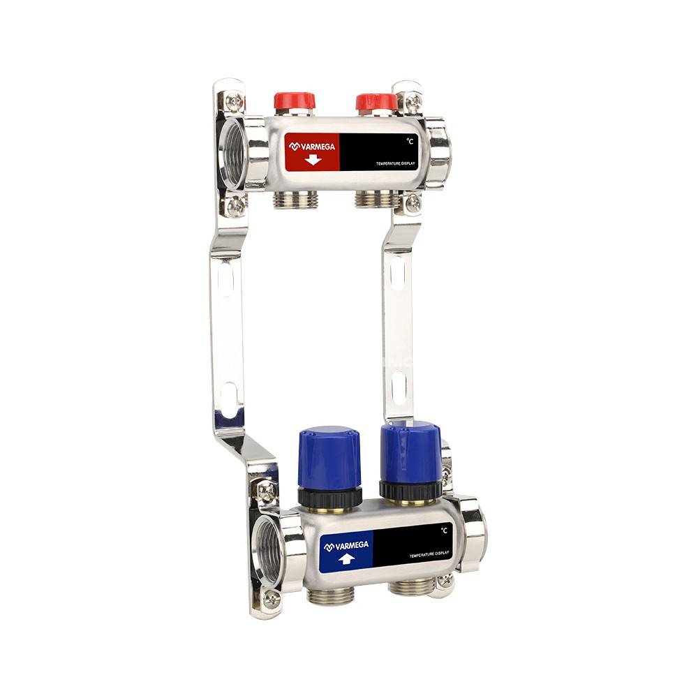 Коллекторная группа Varmega из нержавеющей стали 1 x 3/4 EK 2 контура VM15502