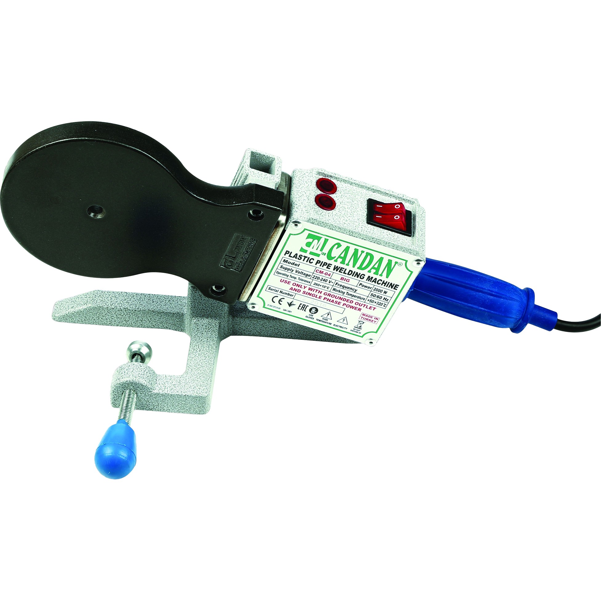 Аппарат сварочный для полипропиленовых труб CANDAN CM-04 SET 2000 Вт насадки 50-75 мм CM-04 SET