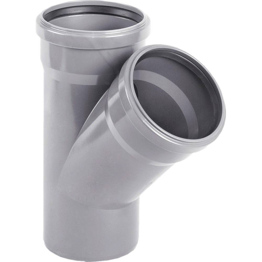 Тройник Хемкор Шумэкс НПВХ 110х50 мм 45° 1455398