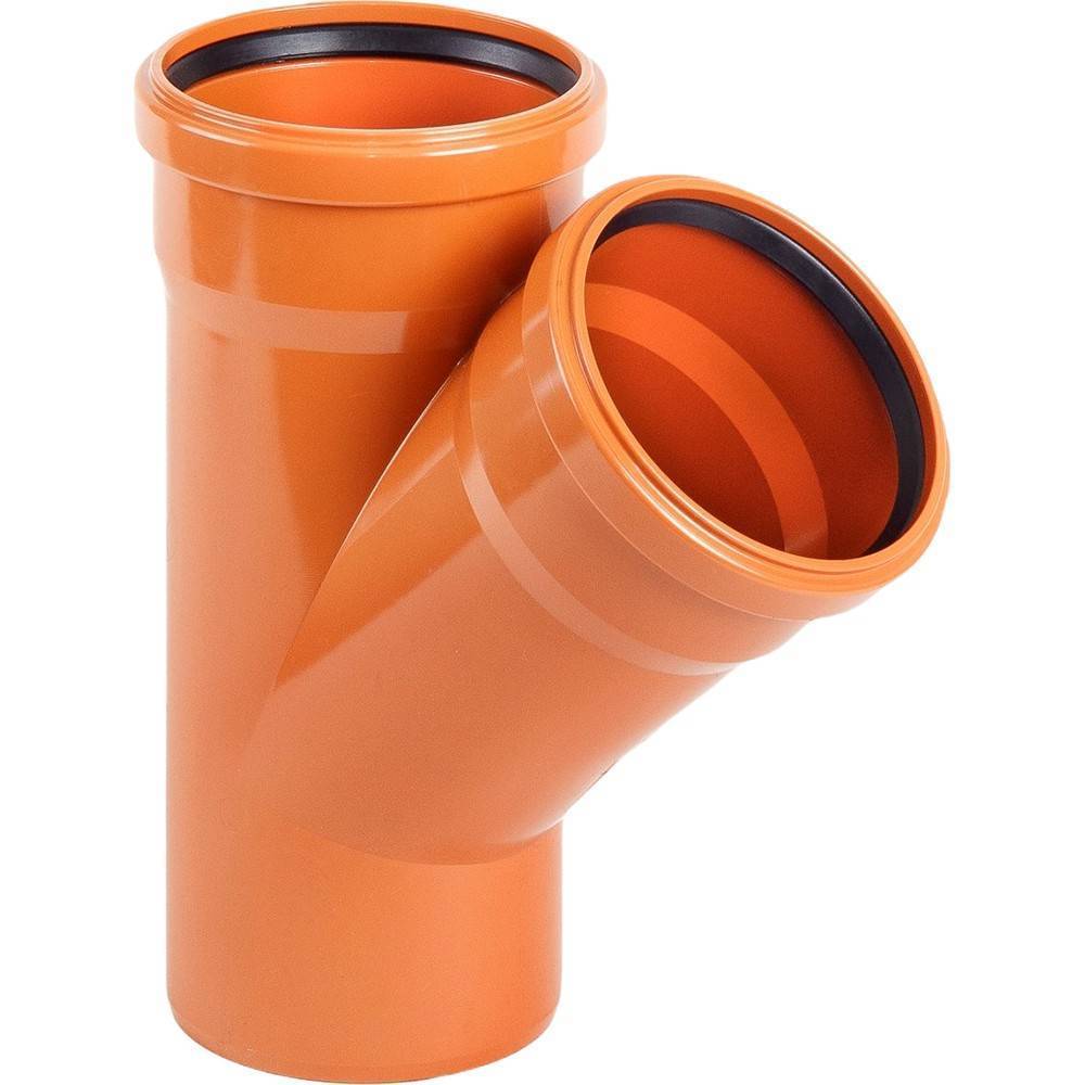 Тройник наружной канализации ХЕМКОР 200х160 мм 45° НС-1455358