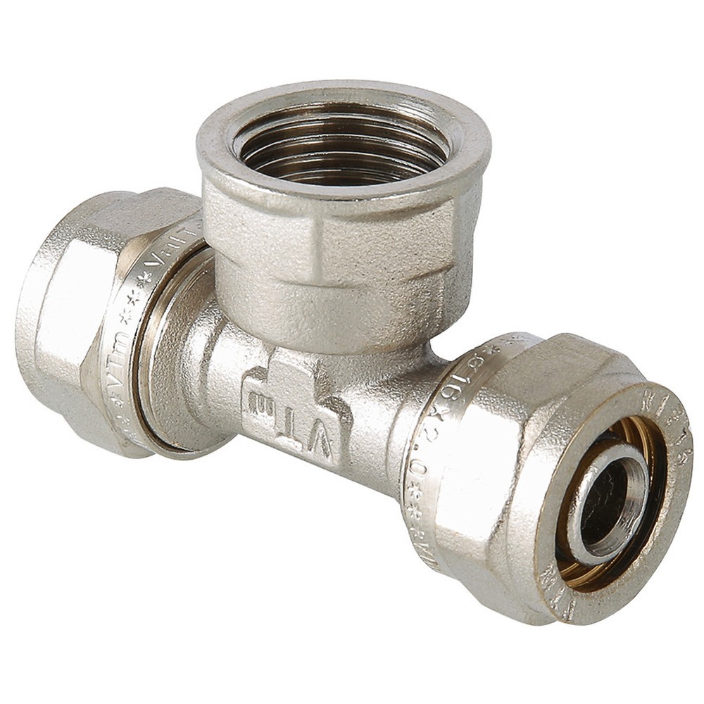 Тройник обжимной VALTEC VTm.332.N с внутренней резьбой 32x1 1/4x32 мм VTm.332.N.320732