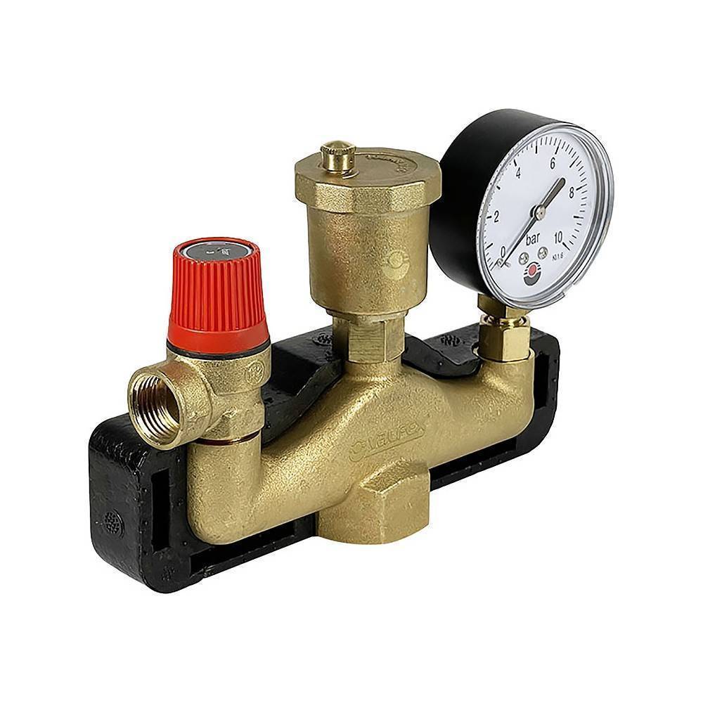 Группа безопасности VALFEX КЛАССИК латунная в теплоизоляции 3 бар VF.461.0.3P