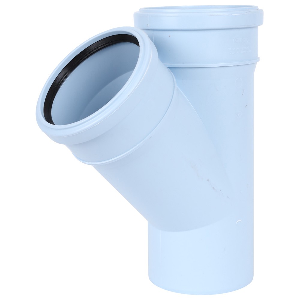 Тройник водосточный Синикон Rain Flow 110x110/45° голубой 522445.R