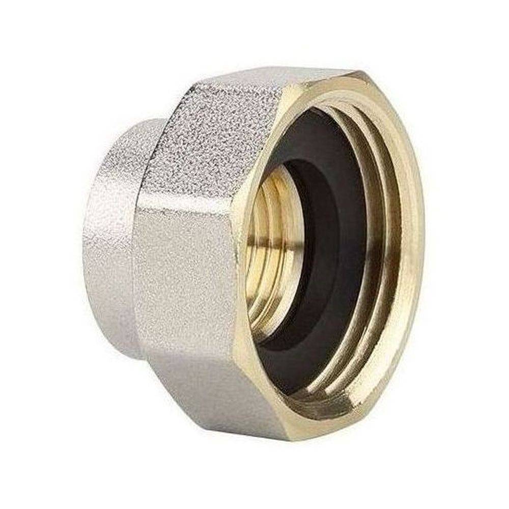 Переходник латунный VARMEGA ВР-ВР 3/4 x 1/2 дюйма никелированный VM09911