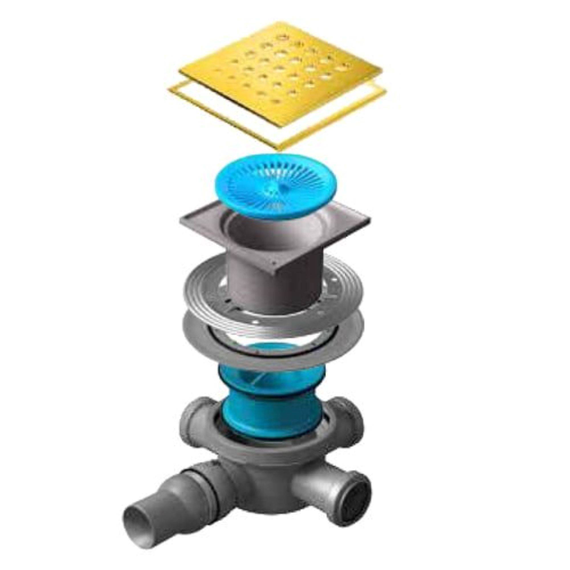 Трап точечный Pestan Confluo Standard 150х150 мм Drops 3 Gold 1519569