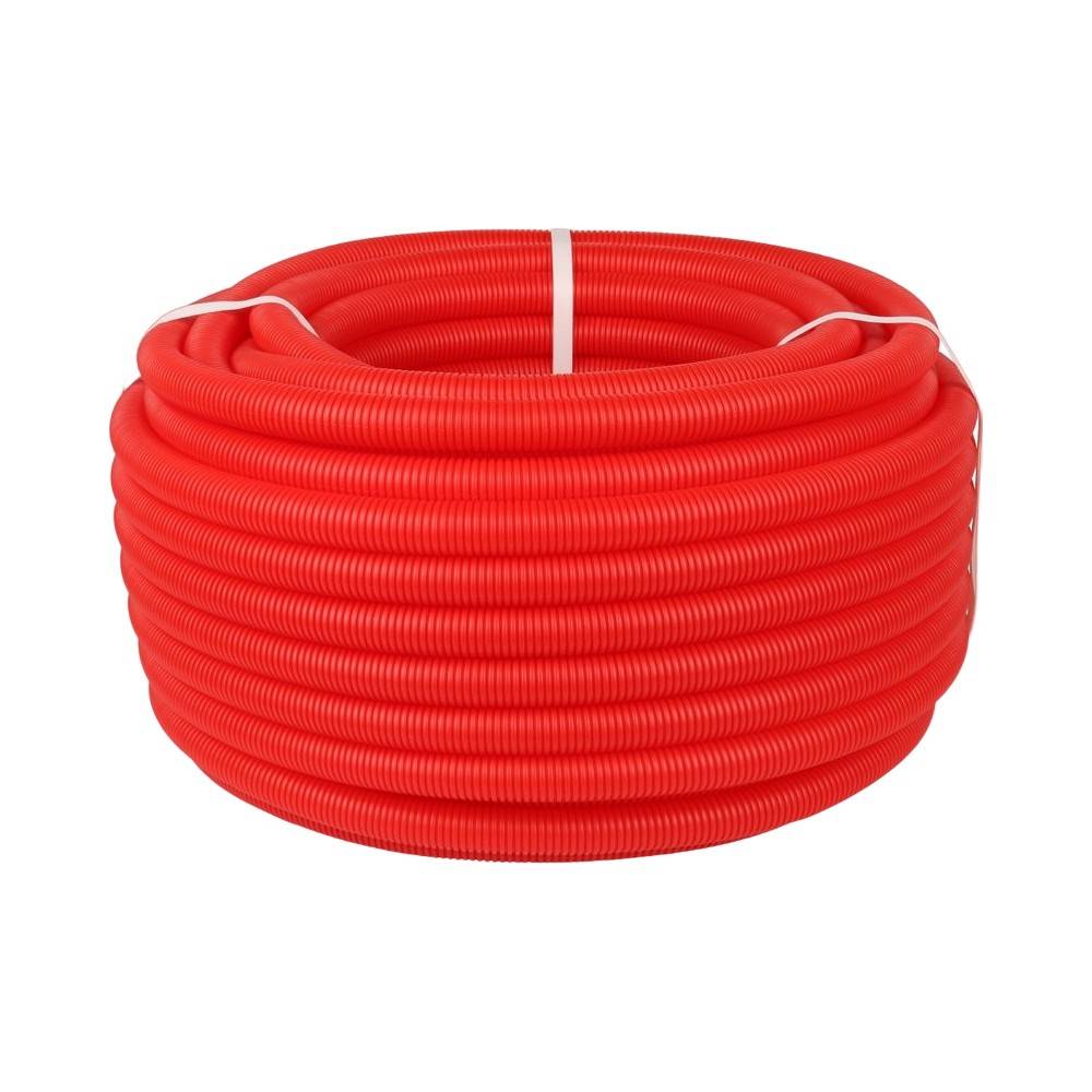 Труба гофрированная ПНД VALFEX CorrugatedPipe 25 мм красная 50 м 1491997