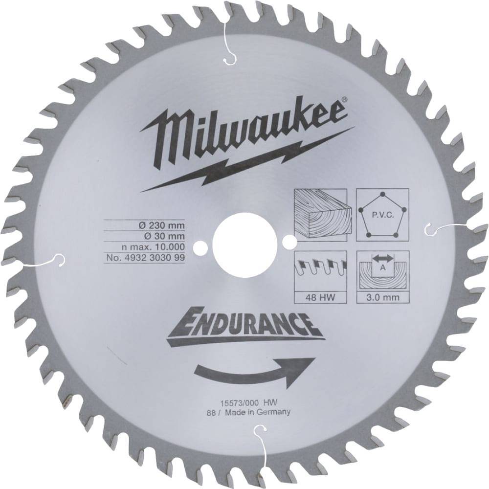 Диск пильный по дереву Milwaukee 210x30x3.0 мм 48 зубьев 4932471310