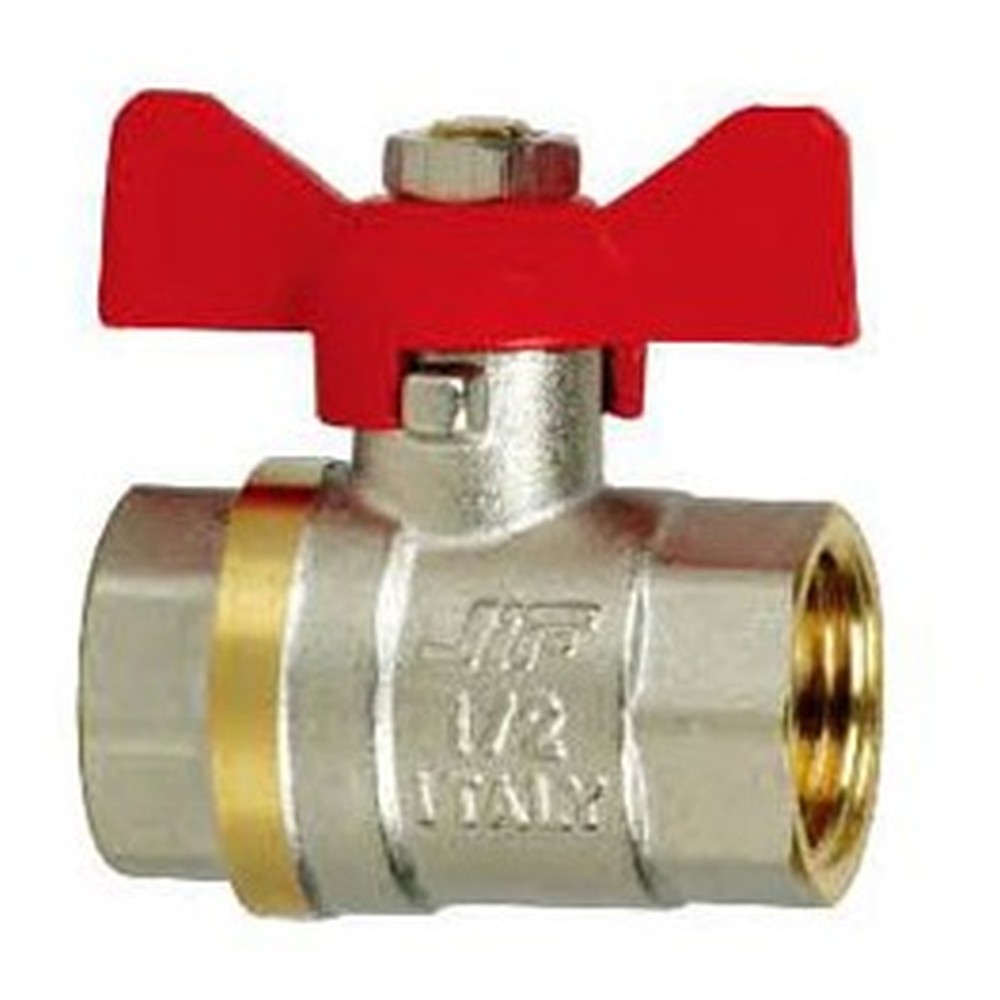 Кран шаровый JIF 3/4 ВВ ручка бабочка уп 10 шт JIF354