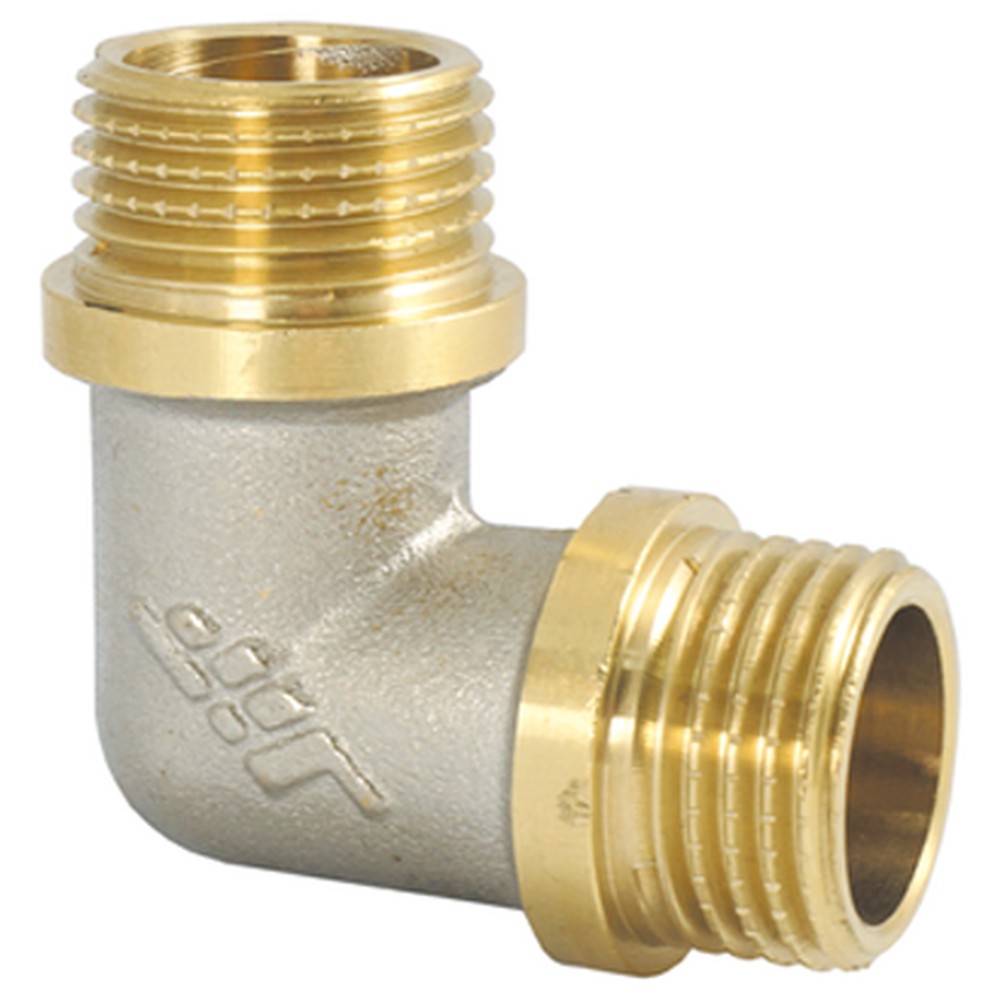 Угольник резьбовой JIF 1 НН с ограничителем 233 уп 5 шт