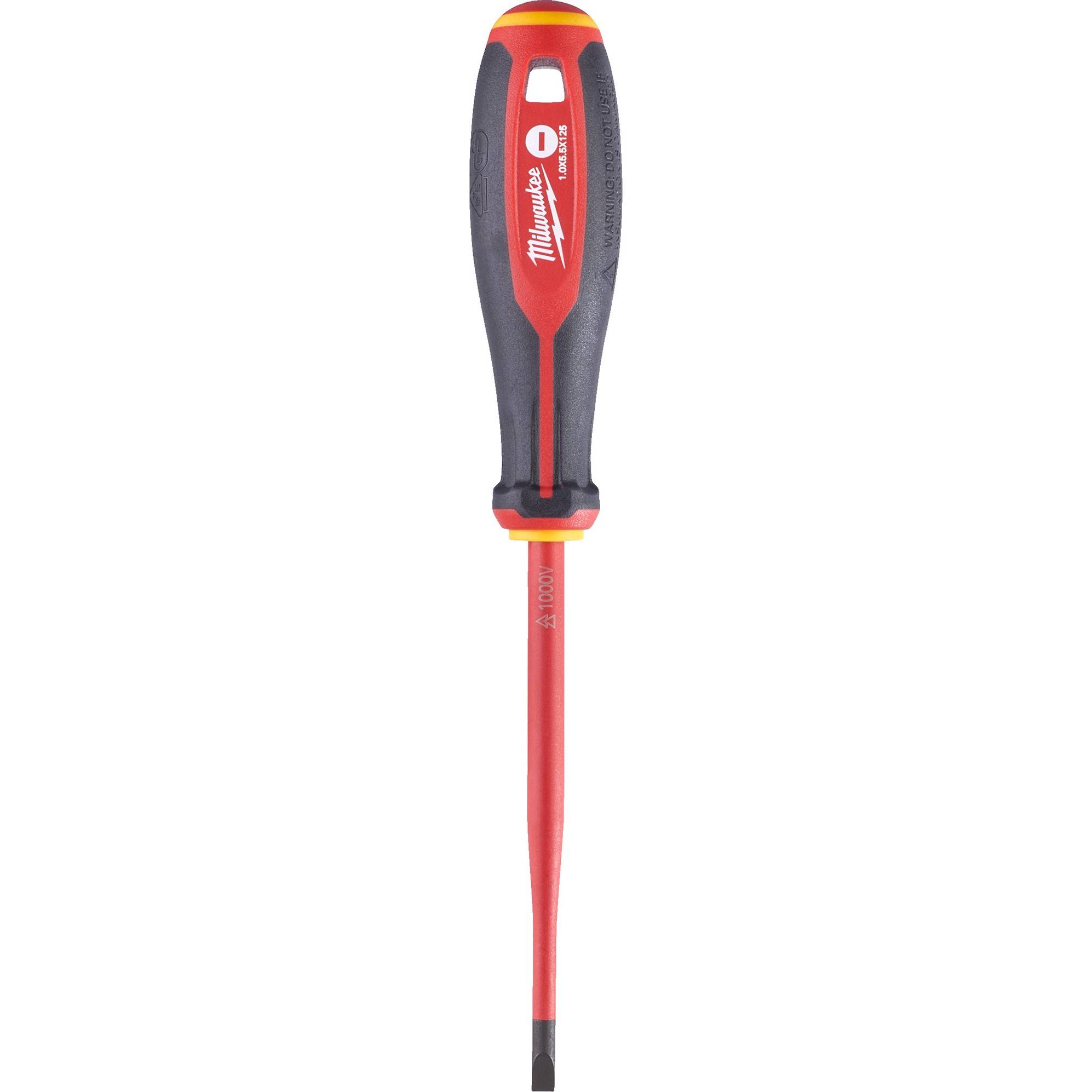 Отвертка диэлектрическая Milwaukee VDE SL 1.0x5.5 x 125 мм 4932464037