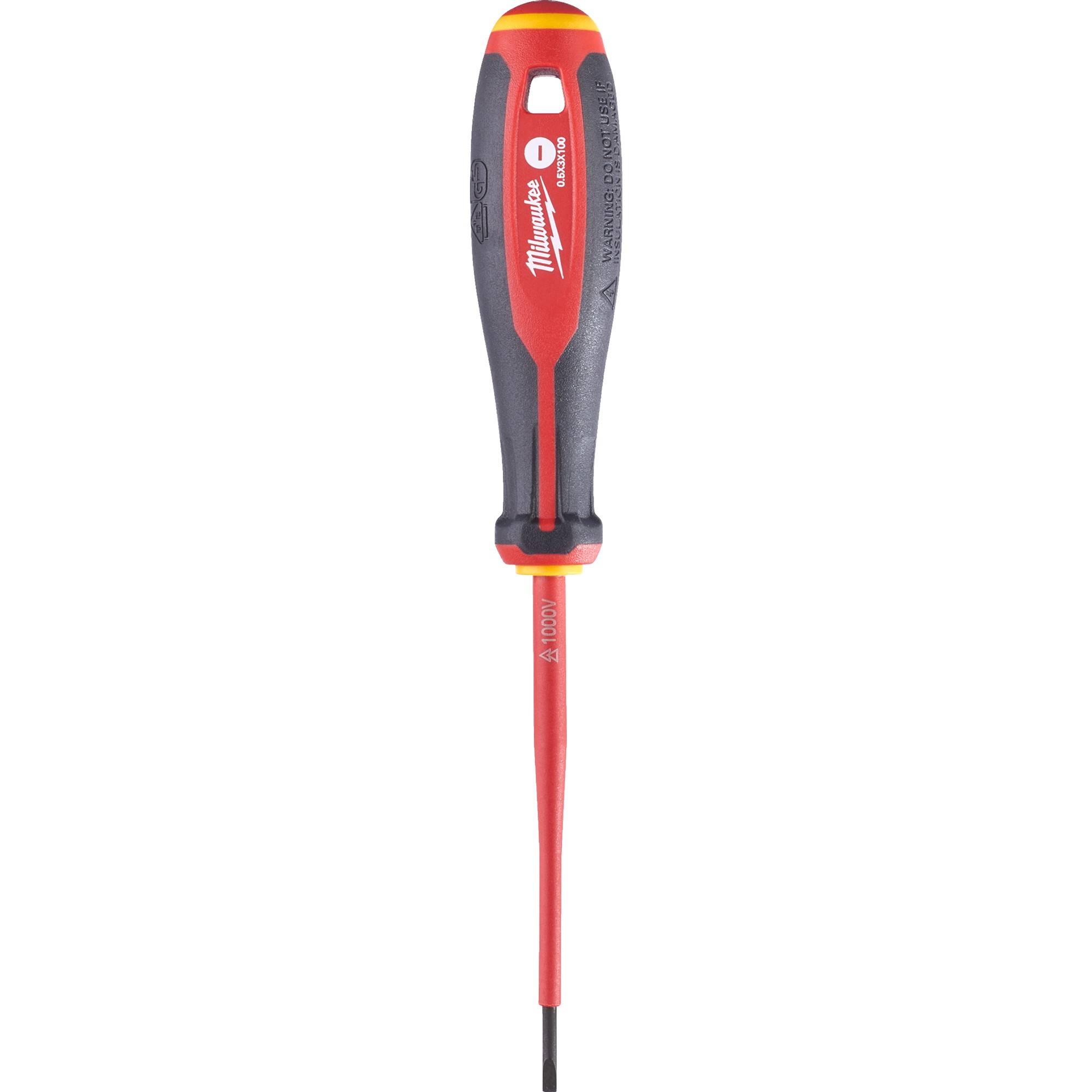 Отвертка диэлектрическая Milwaukee VDE SL 0.5x3 x 100 мм 4932464034