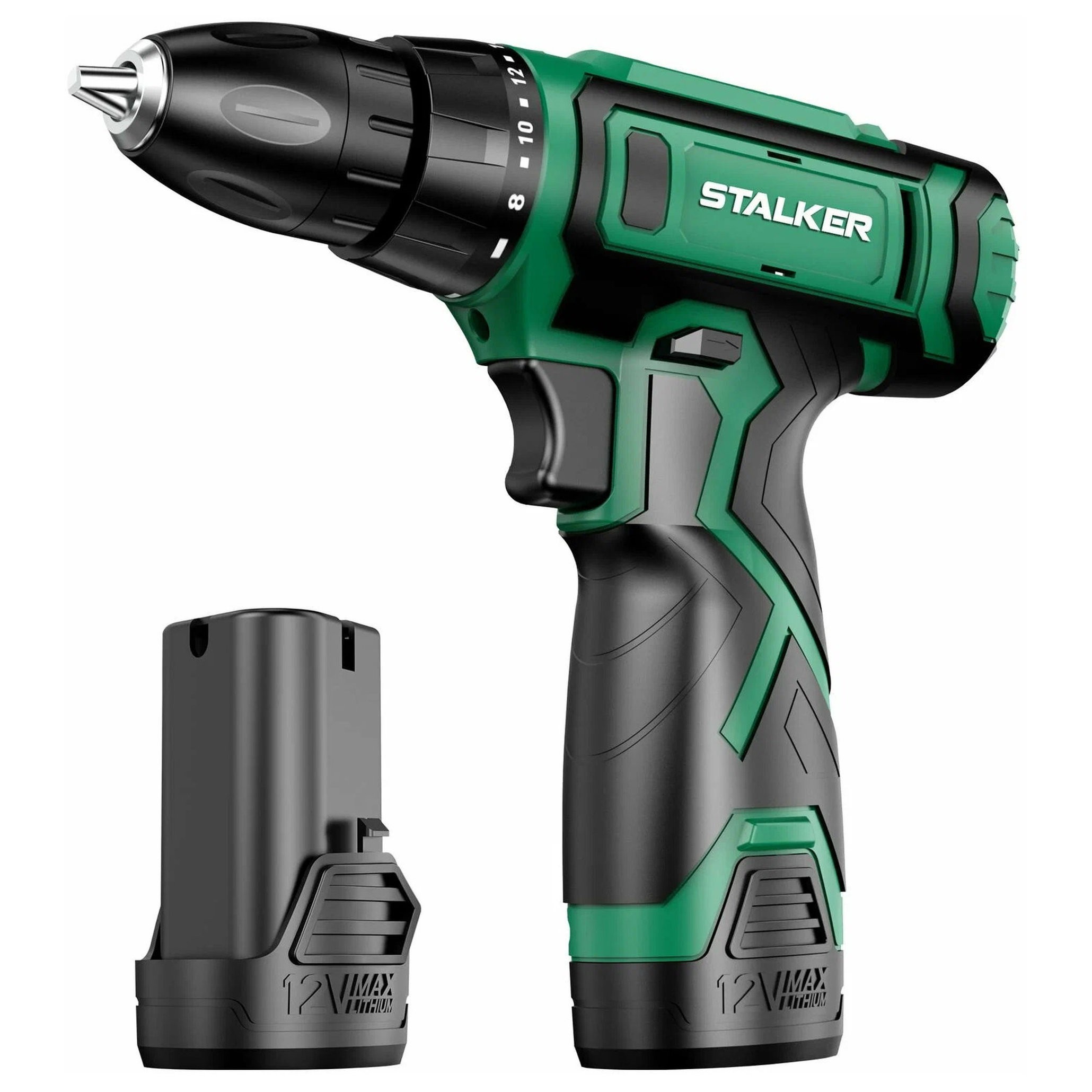 Аккумуляторная дрель-шуруповерт STALKER D12 Li X2