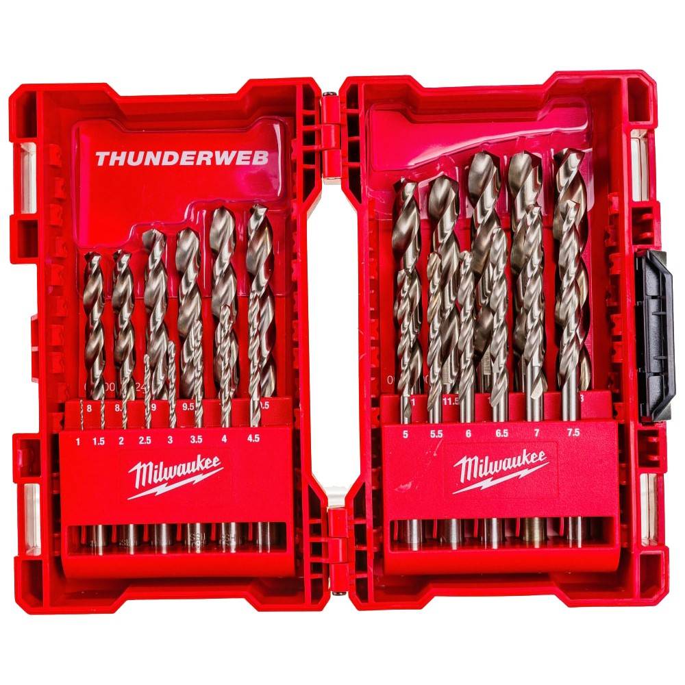 Набор сверл по металлу Milwaukee THUNDERWEB HSS-G 1-13 мм (25 шт.) 4932352375