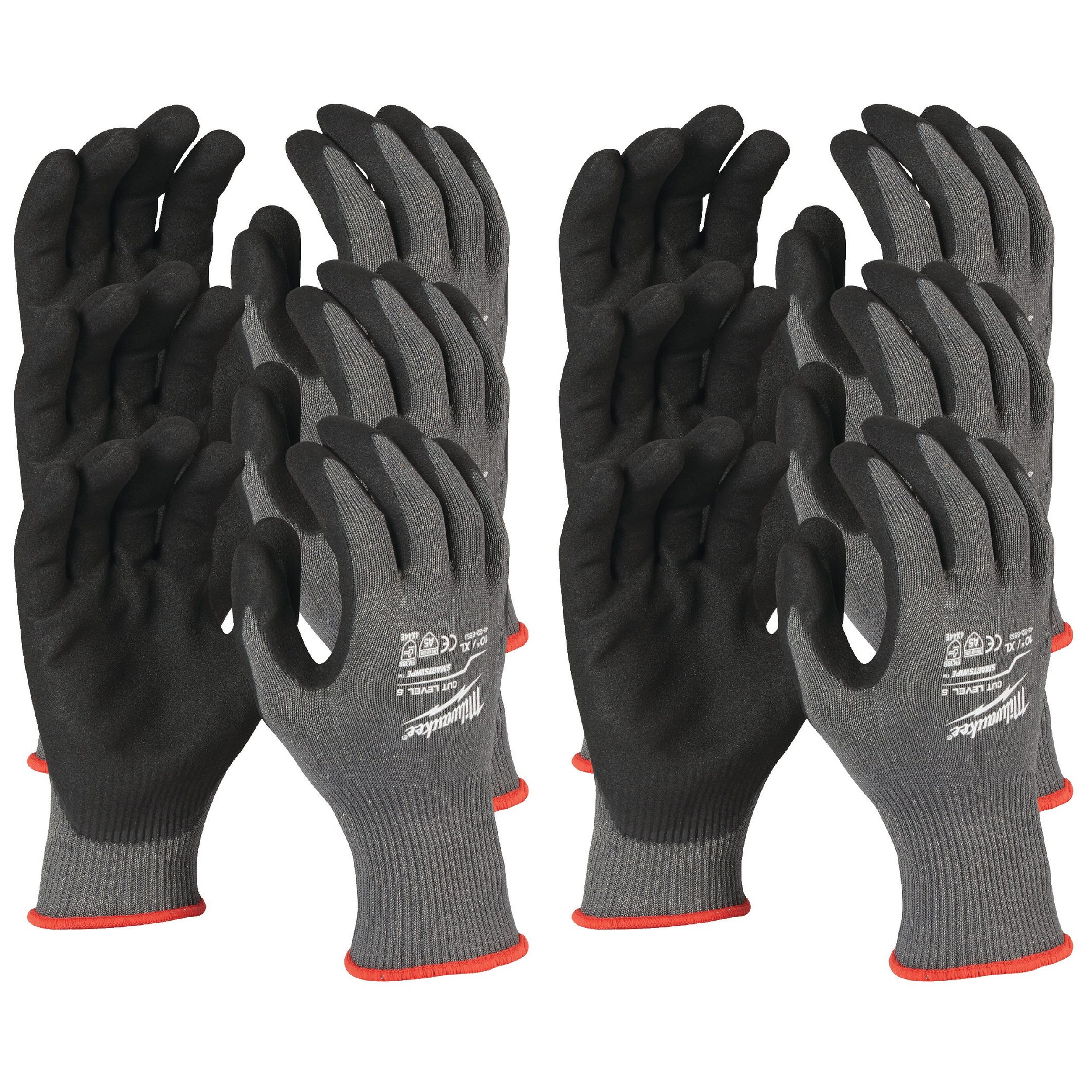 Перчатки защитные Milwaukee Cut Level 5/E размер XXL/11 (12 пар) 4932471431