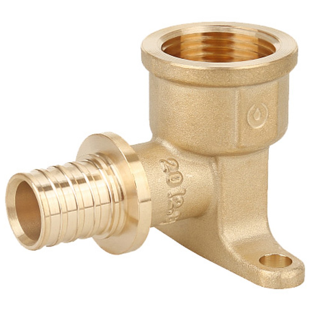 Угольник аксиальный настенный Gappo латунный 16 мм x 1/2 ВР 1441648