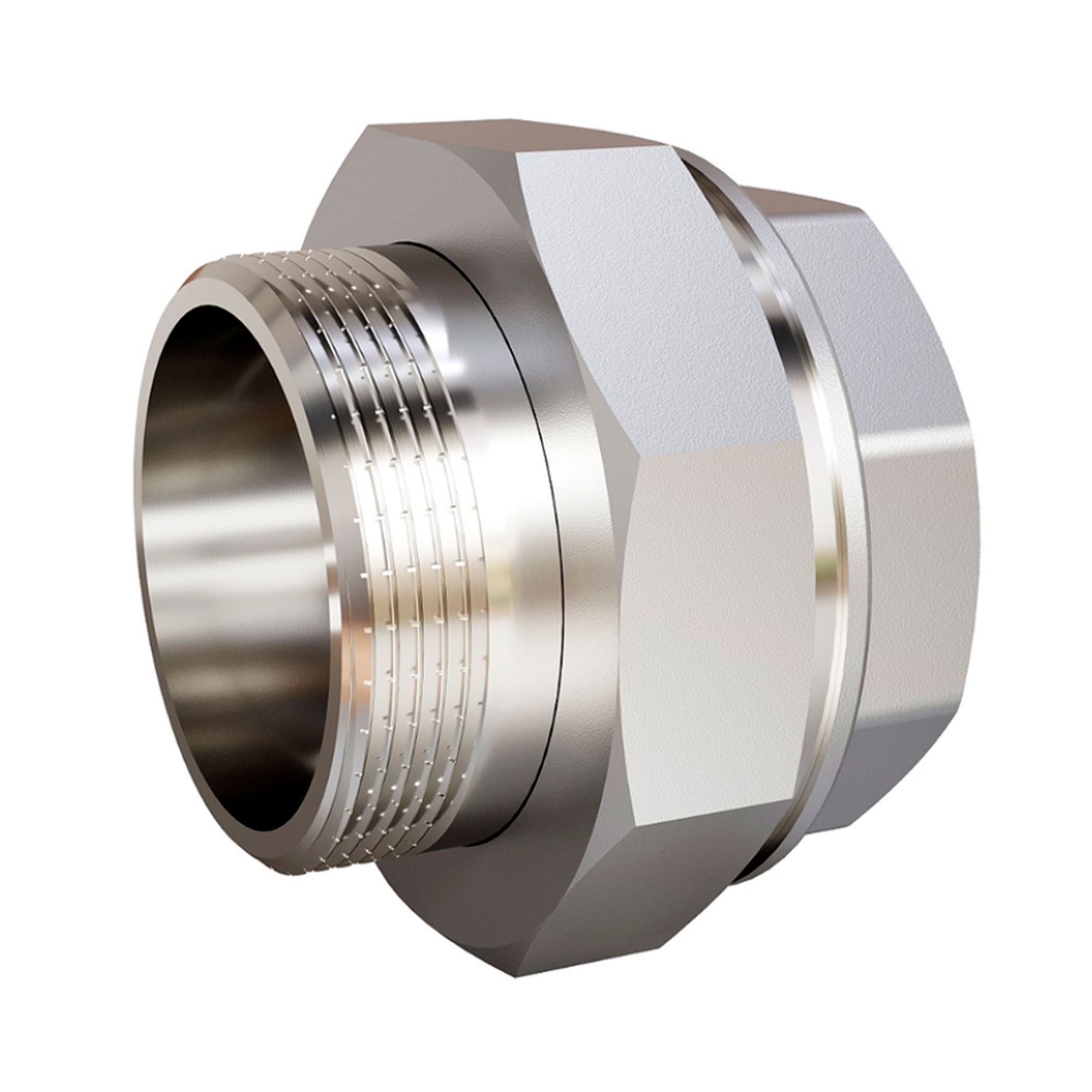 Сгон-американка LD Pride 2 ВР/НР латунь никелированная 47.90.50