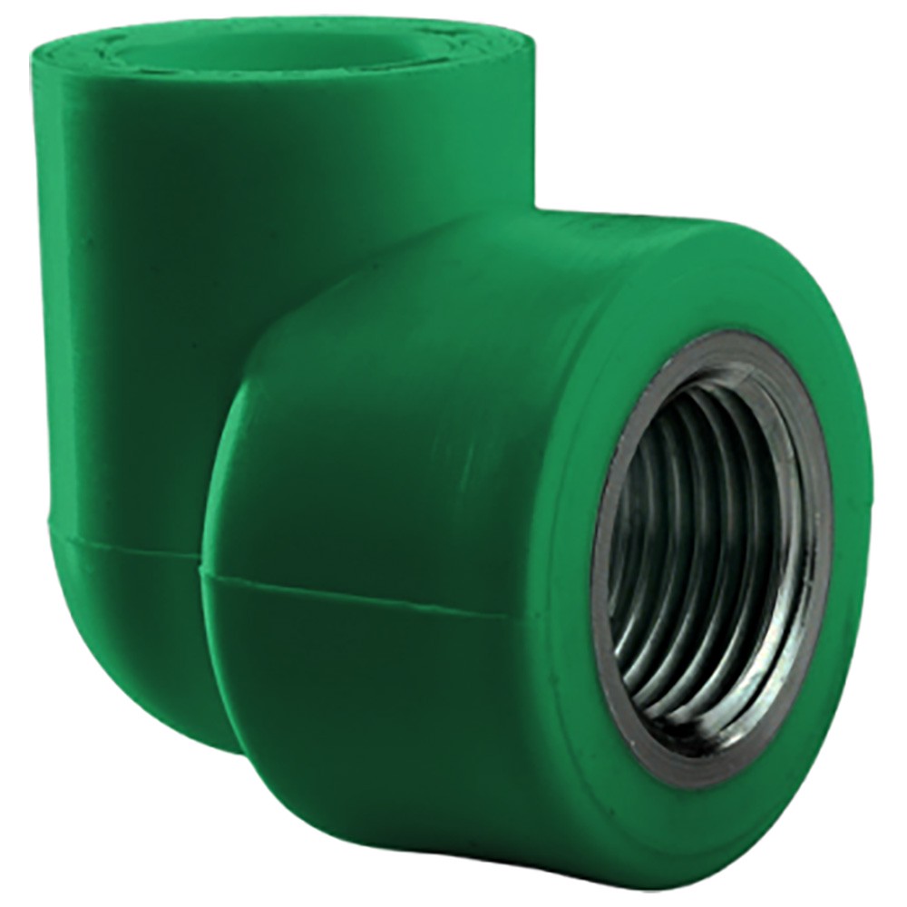 Угольник комбинированный полипропиленовый AntiFire 32x1/2 ВР Green 034129