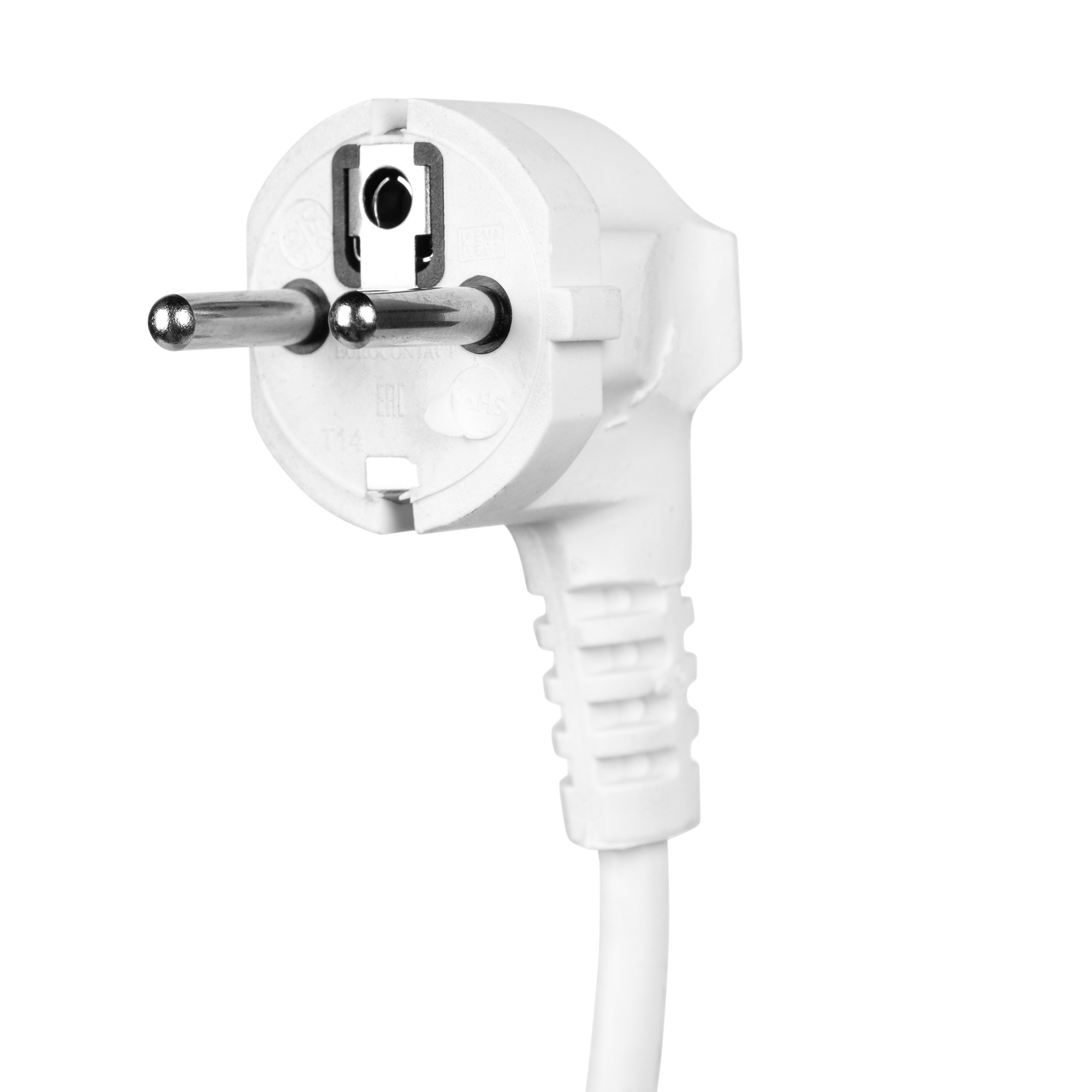 Шнур сетевой IZTT ПВС-ВП 2х1.0+1х1.0 с евровилкой 1.2 м RAL 9016 IZTT.12.01.001-15