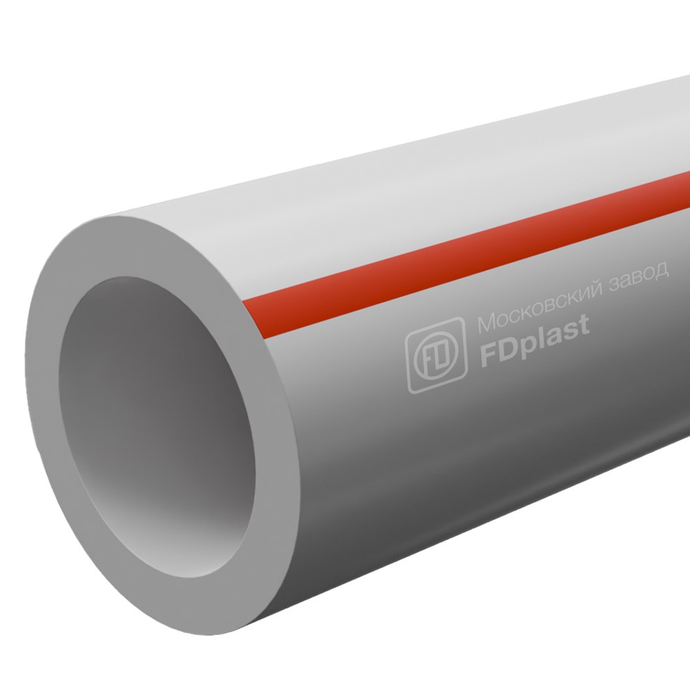Труба полипропиленовая FDplast PPR PN20 90x15.0 мм белая 1673026