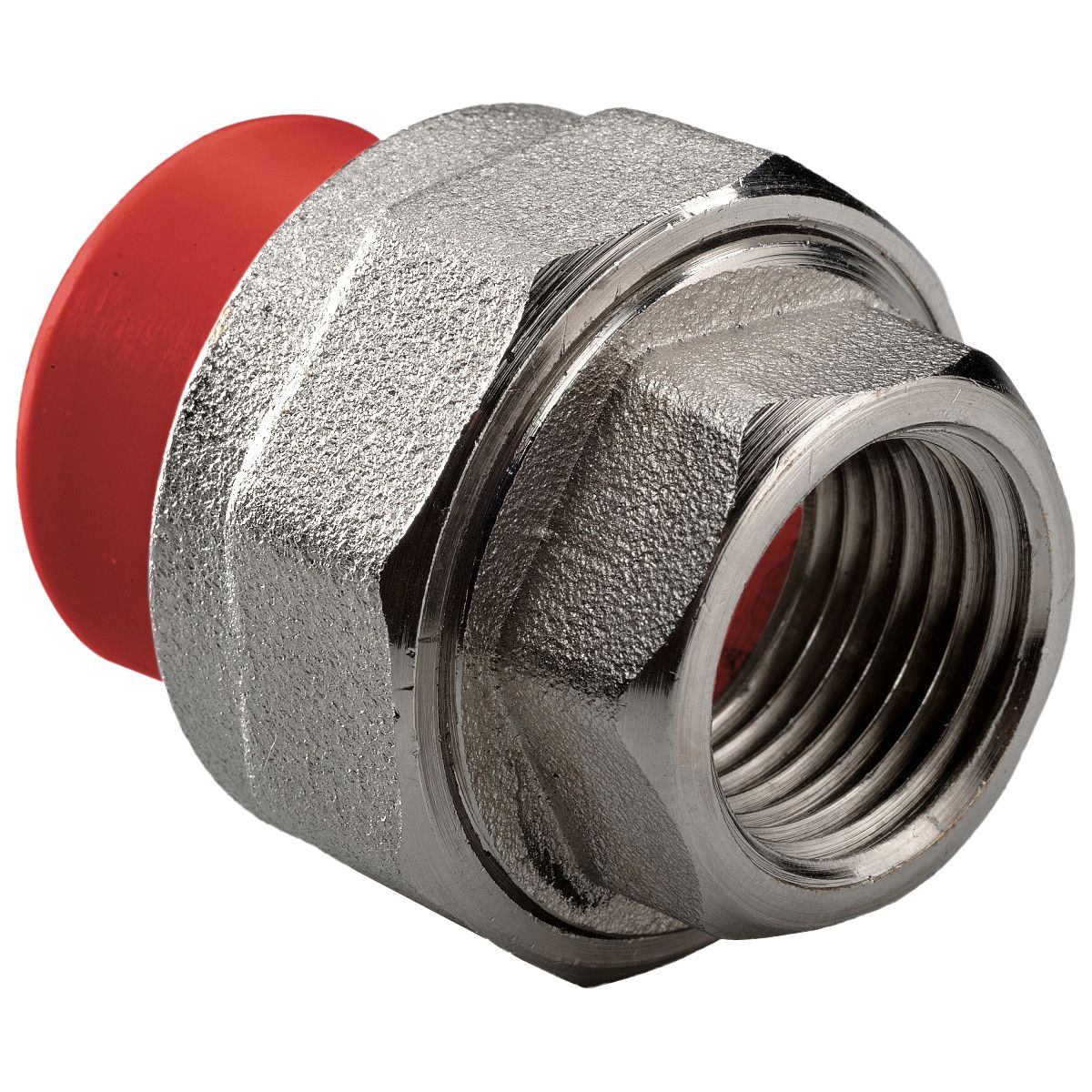 Муфта комбинированная разъемная ПП AntiFire 40 мм x 1 1/4 ВР Red 051273