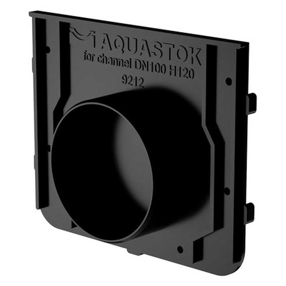 Заглушка пластиковая Аквасток для лотков DN100 H120-H180 мм 9212