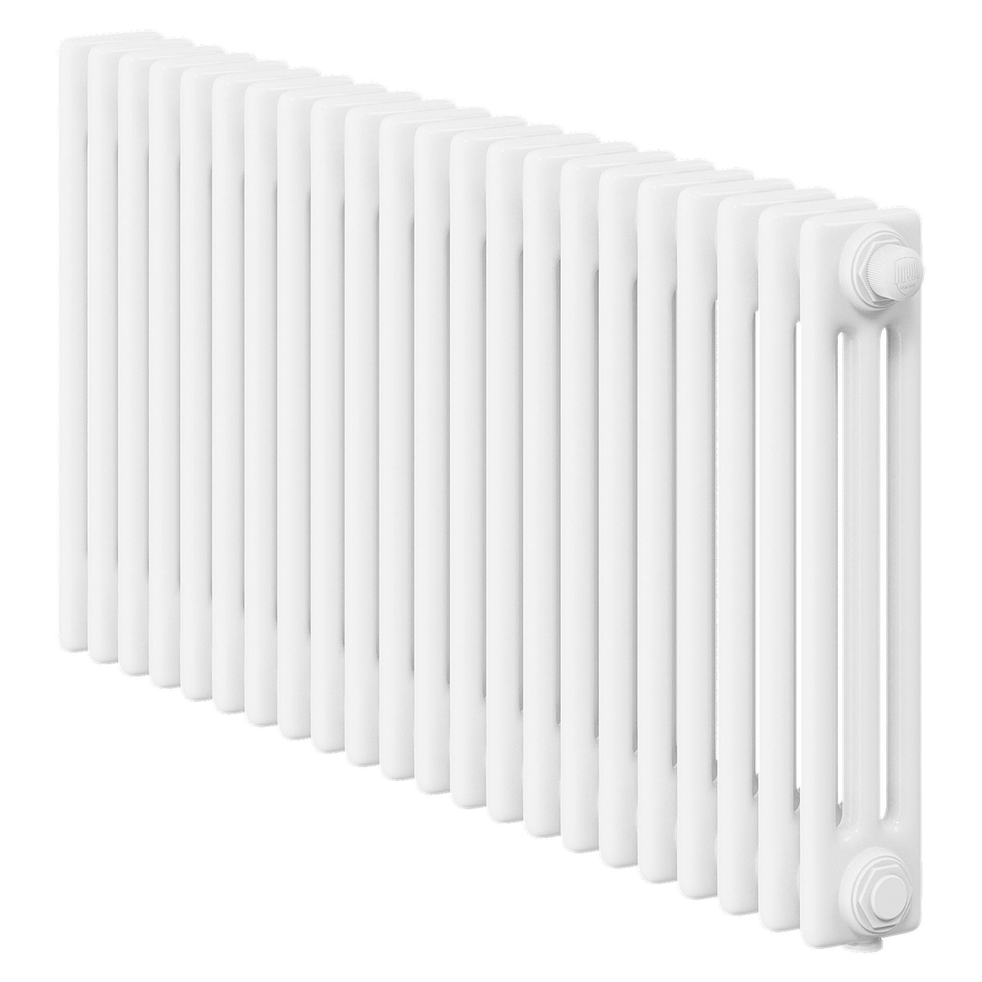 Дизайн-радиатор Royal Thermo Insignia R VC3050 22 секции нижнее подключение RAL 9016 InR-VC3050.22.9016