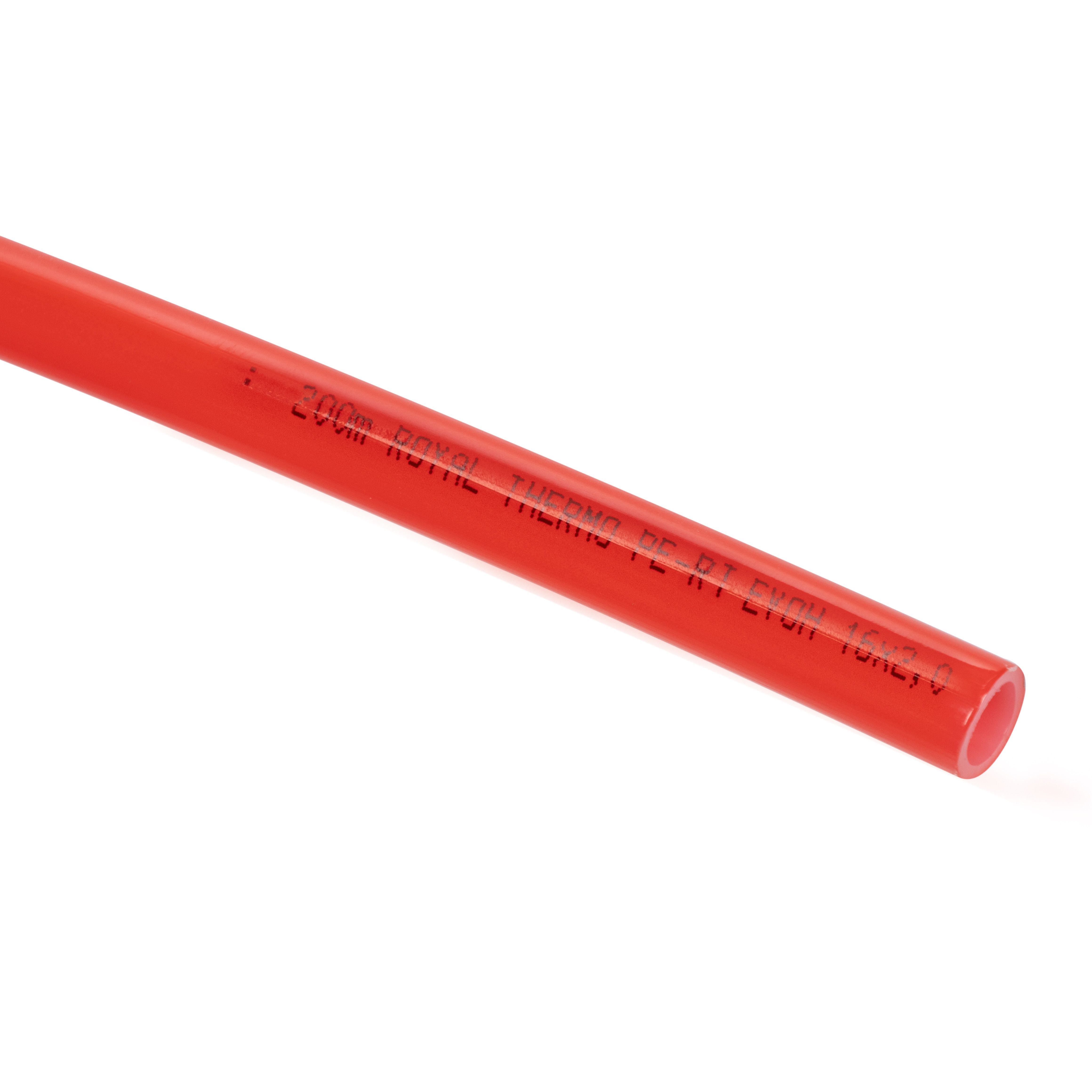 Труба полиэтиленовая Royal Thermo PE-RT/EVOH 16х2.0 мм бухта 200 м RTE 06.216VT2