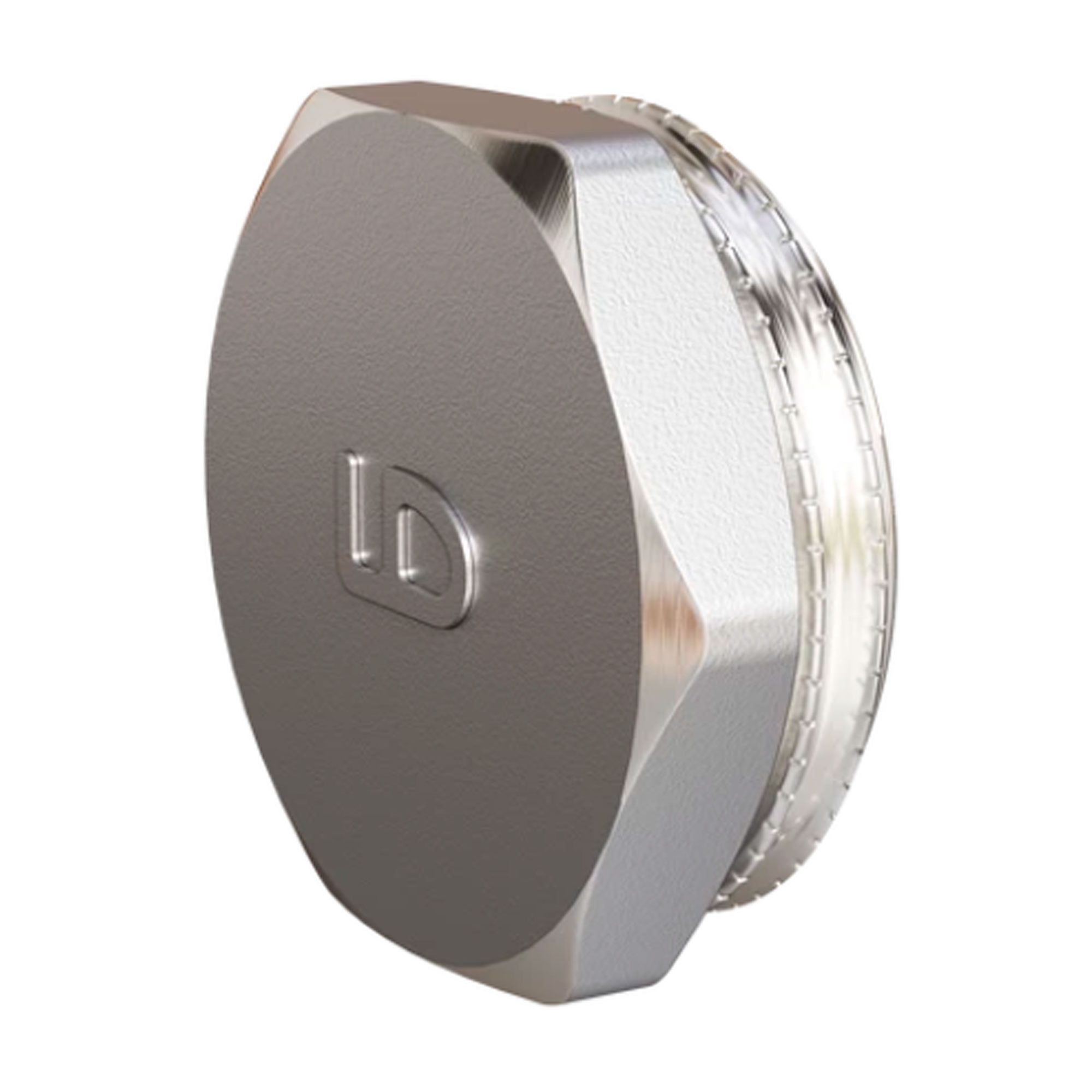 Пробка для трубы LD Pride DN32 1 1/4 НР латунь никель LD.67.575.32