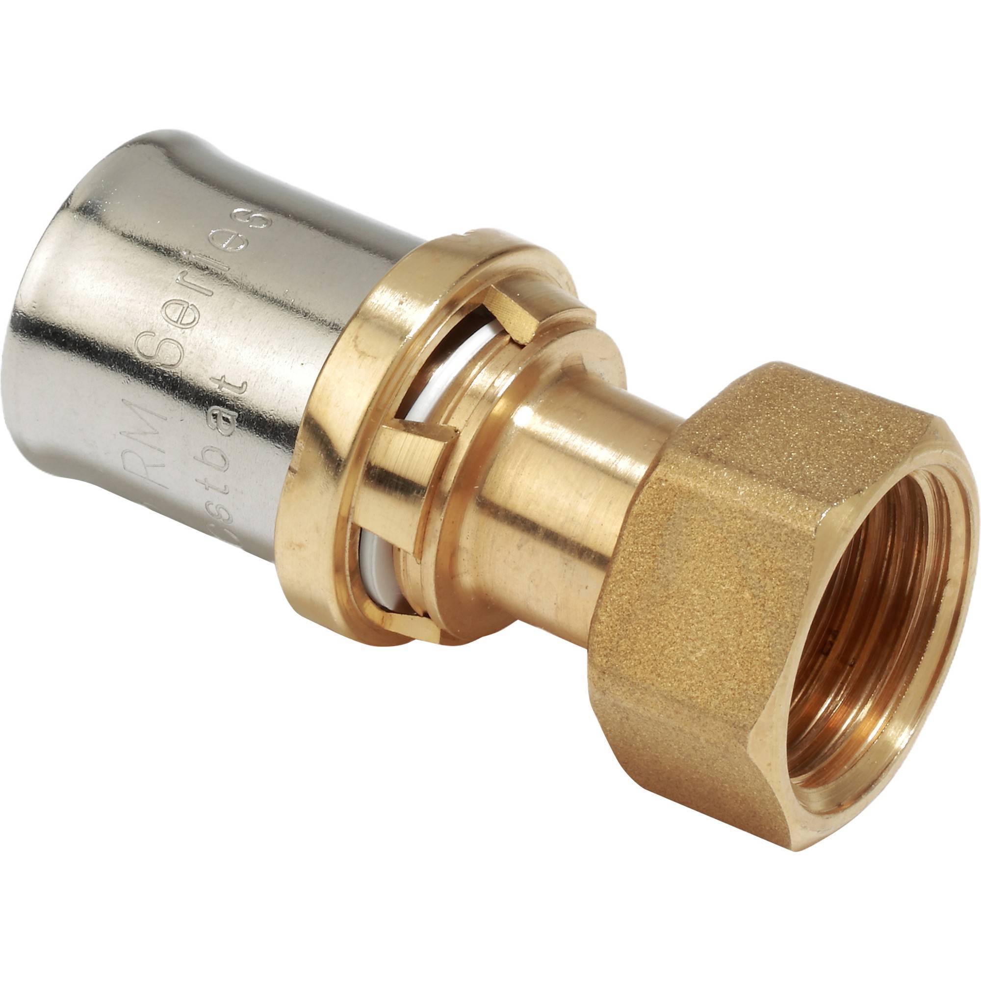 Фитинг прямой Giacomini RM179 Multipress с накидной гайкой 3/4 x 26x3 мм RM179Y069