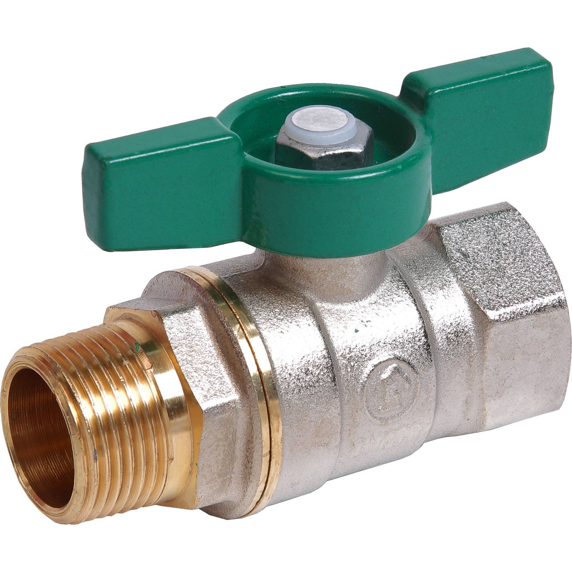 Кран шаровой Giacomini R254W НР-ВР 1 1/4 ручка-бабочка R254WX026