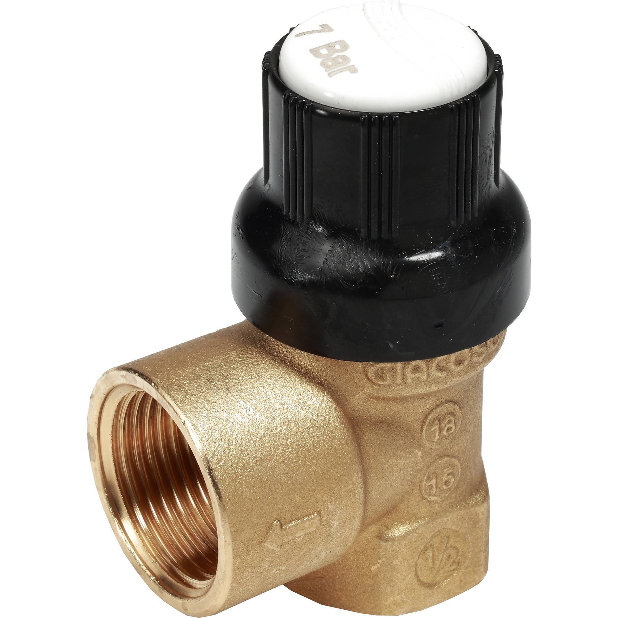 Клапан предохранительный Giacomini для водоснабжения 1/2 x 3/4 7 бар R140CY010