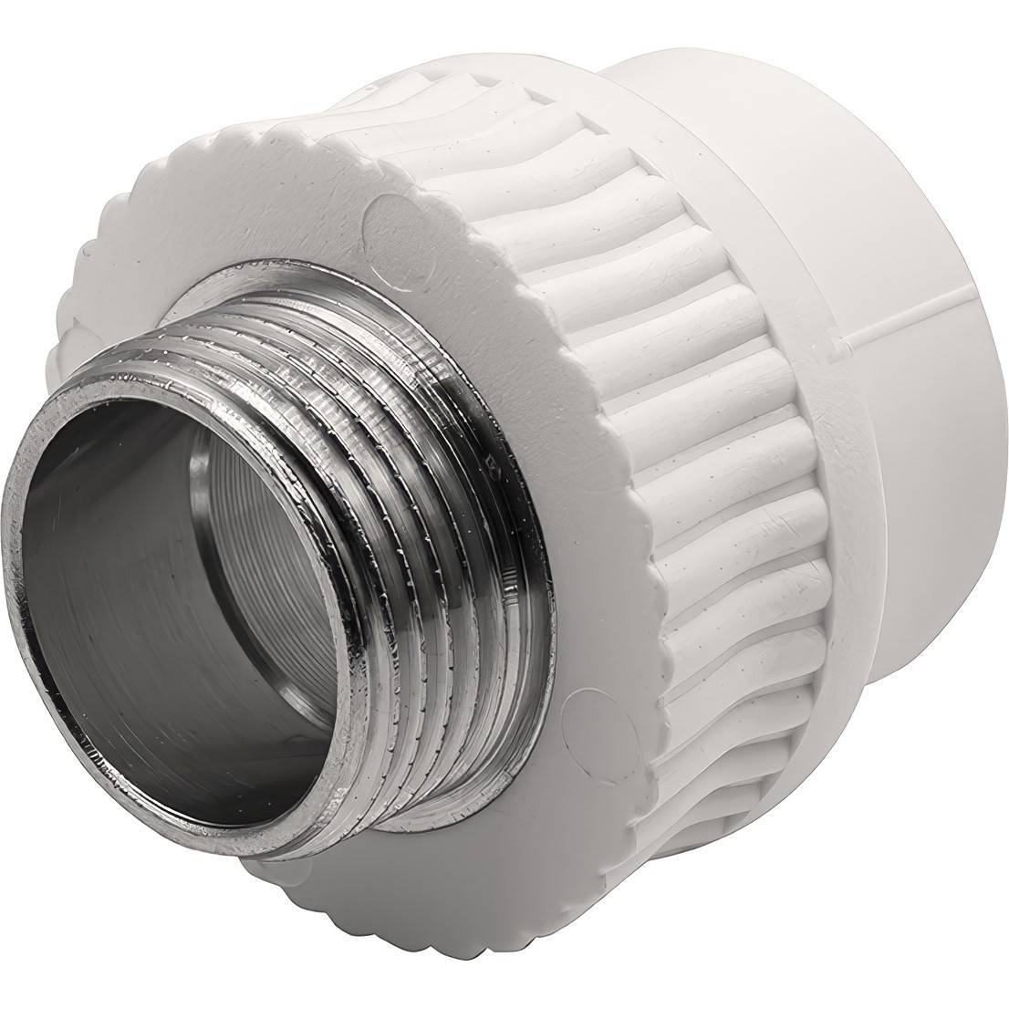 Муфта комбинированная THERMOLIGHT PP-R НР 32х1 белая НС-1620510