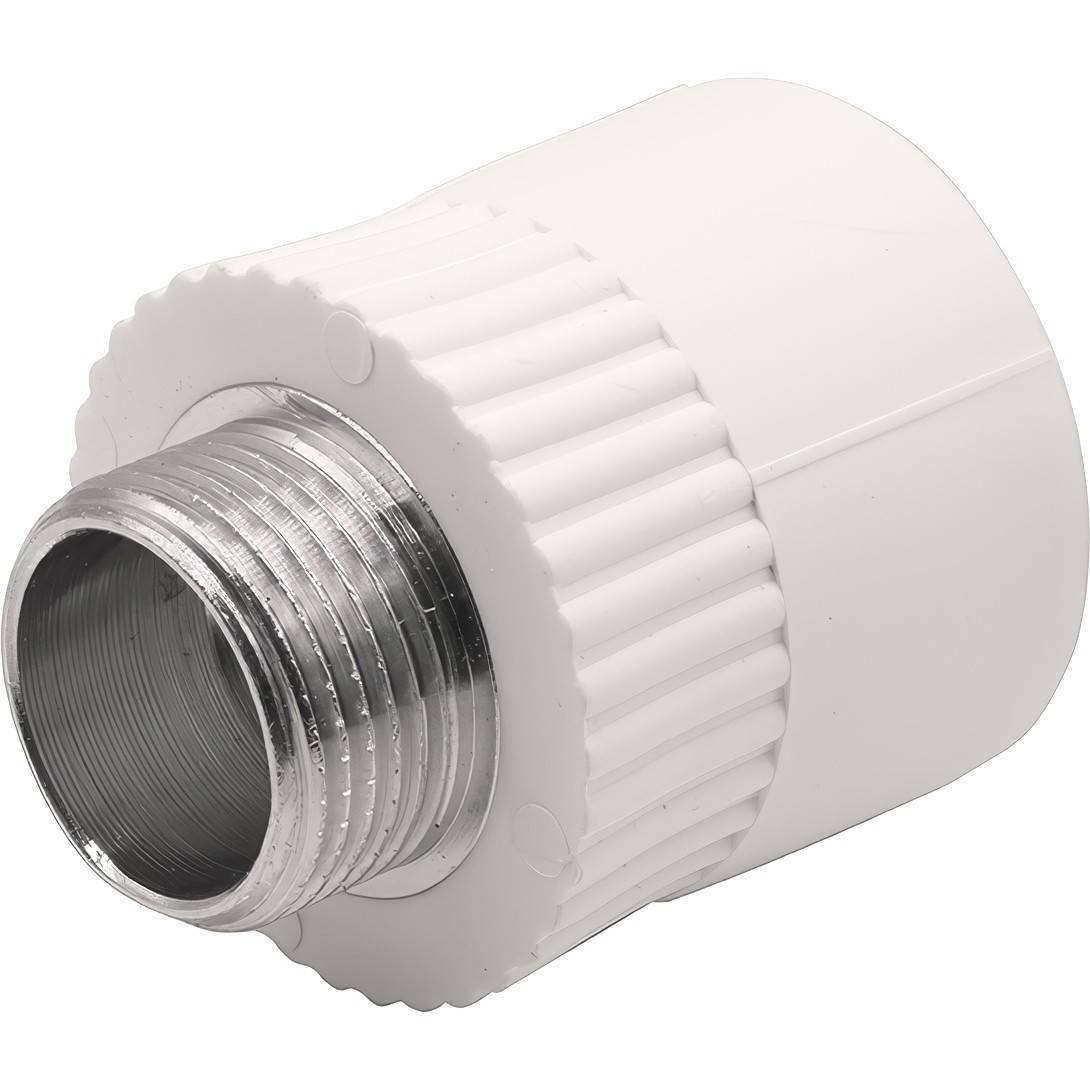 Муфта комбинированная THERMOLIGHT PP-R НР 32х3/4 белая НС-1620512