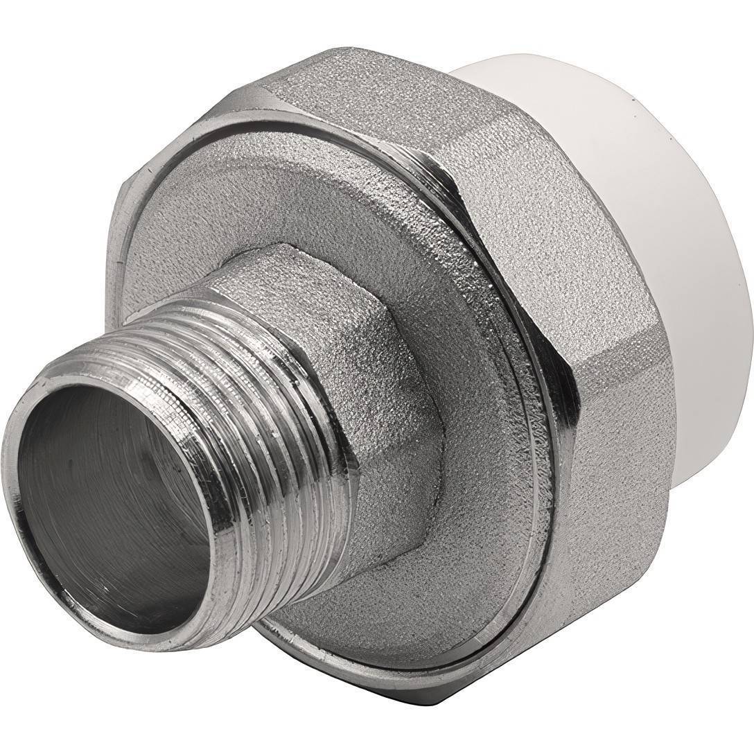 Муфта комбинированная разъемная PP-R Thermolight 32x3/4 НР белая НС-1620536