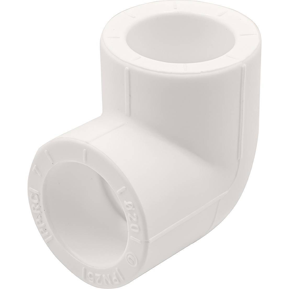 Угольник 90° PP-R THERMOLIGHT 20 мм белый НС-1620658