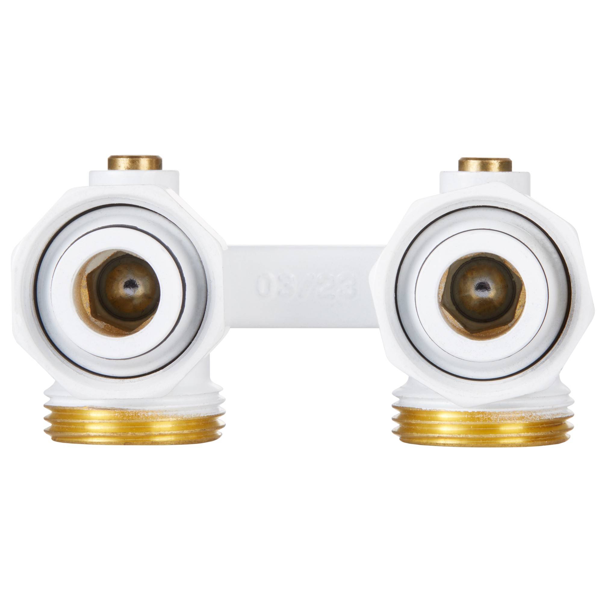 Узел нижнего подключения Royal Thermo угловой 1/2 x 3/4 EK белый RTE 07.00002