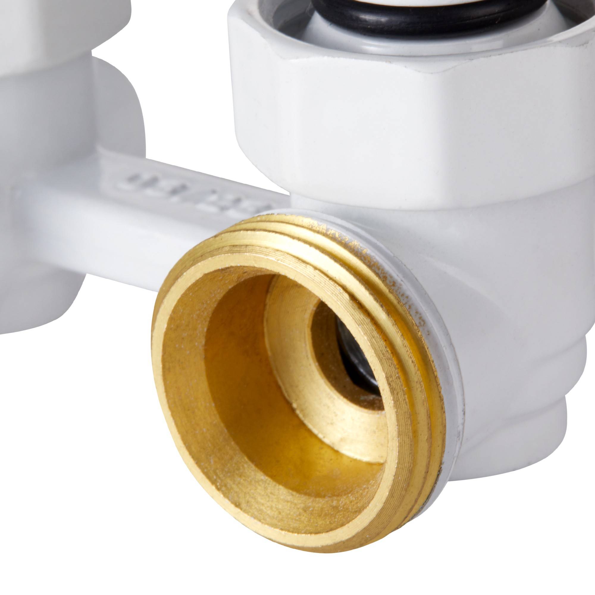 Узел нижнего подключения Royal Thermo угловой 1/2 x 3/4 EK белый RTE 07.00002