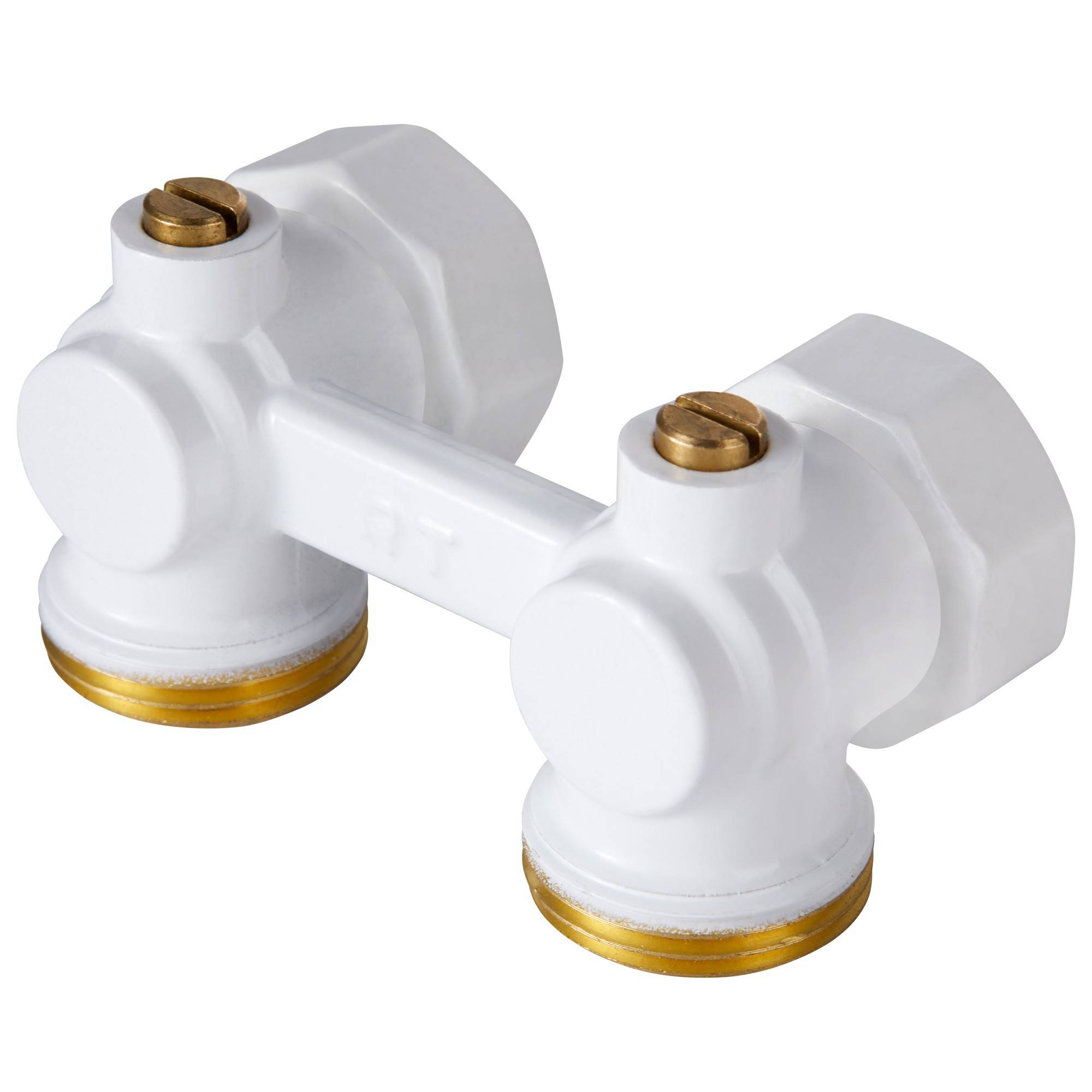 Узел нижнего подключения Royal Thermo угловой 1/2 x 3/4 EK белый RTE 07.00002