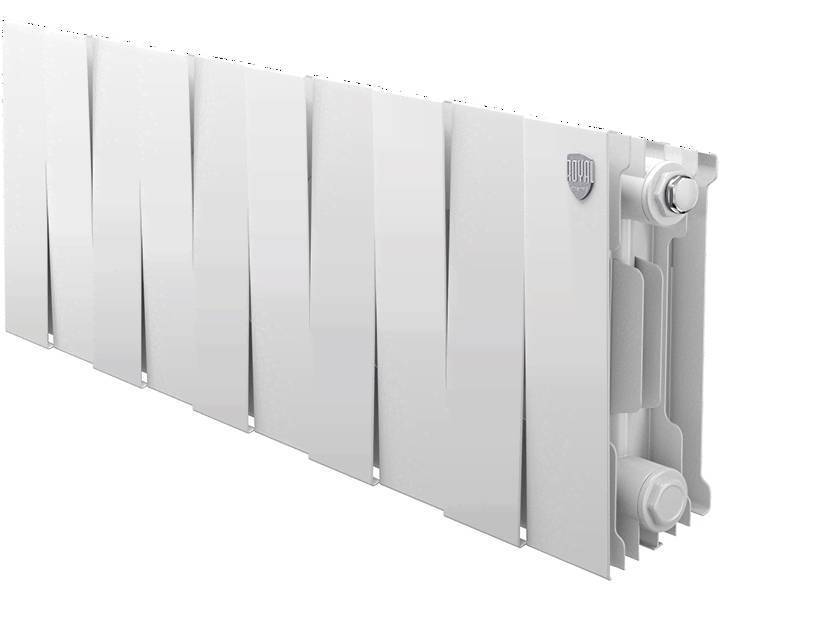 Радиатор биметаллический Royal Thermo PianoForte 200 Bianco Traffico 10 секций НС-1345152 RAL 9016