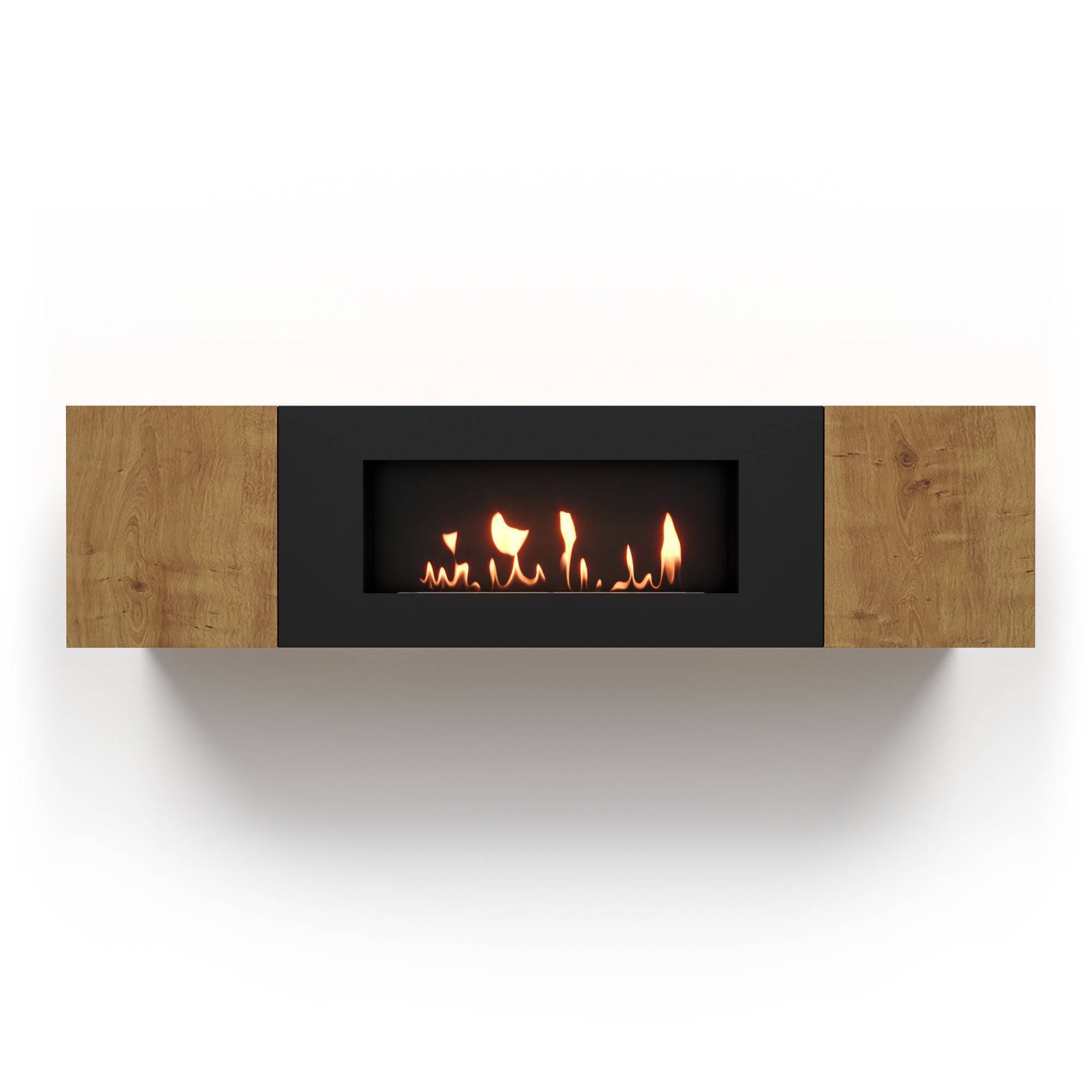 Тумба ТВ с биокамином Firelight BFP-P1600 дуб вотан НС-1646614