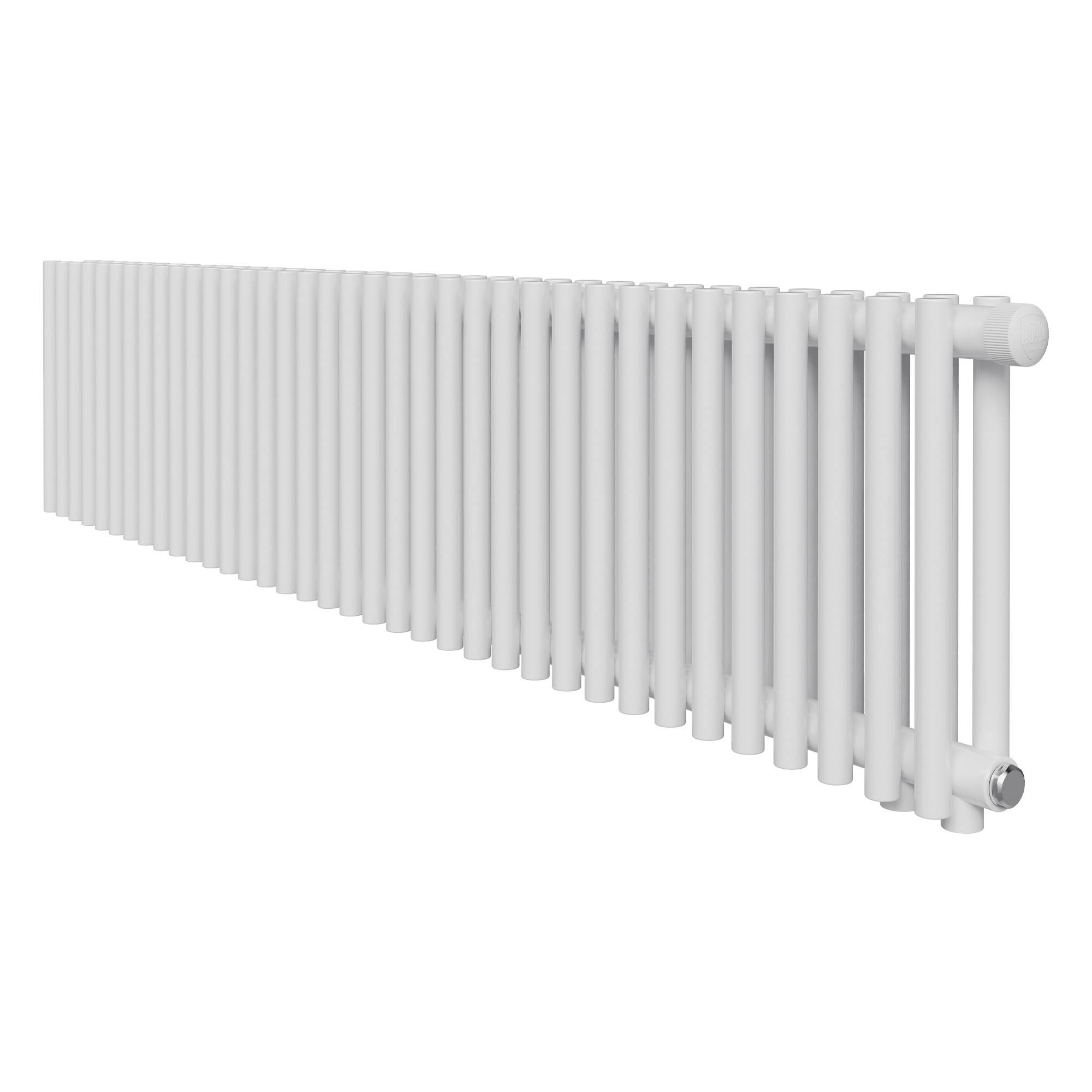 Стальной трубчатый радиатор Royal Thermo Shift R22 VC2030 42 секции нижнее подключение RAL 9016 НС-1631332