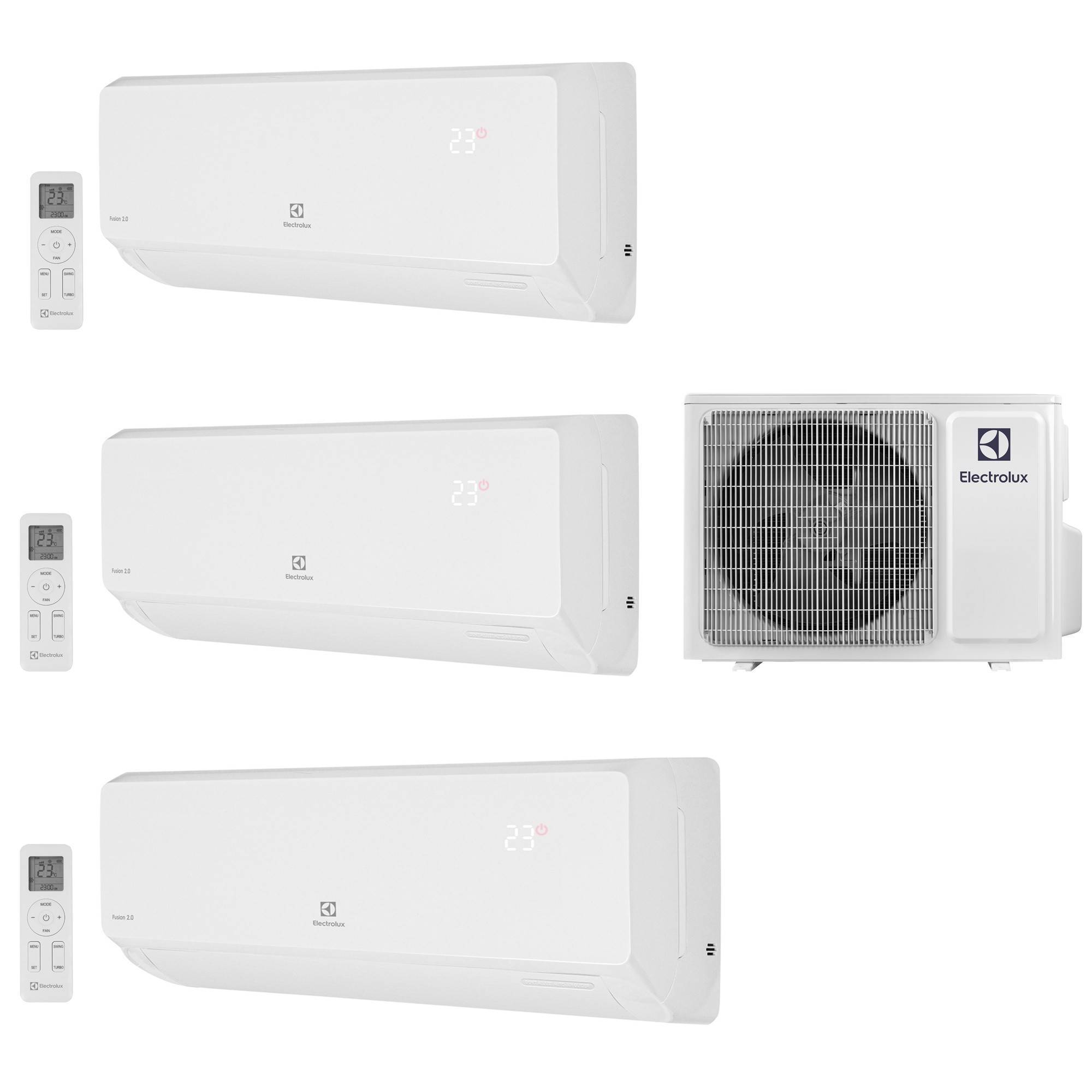 Мульти сплит-система Electrolux EACS/I-12+07+07 HMB / FMI-24-3/N8_ERP инверторная комплект EACS/I-12+07+07 HMB / FMI-24-3/N8_ERP