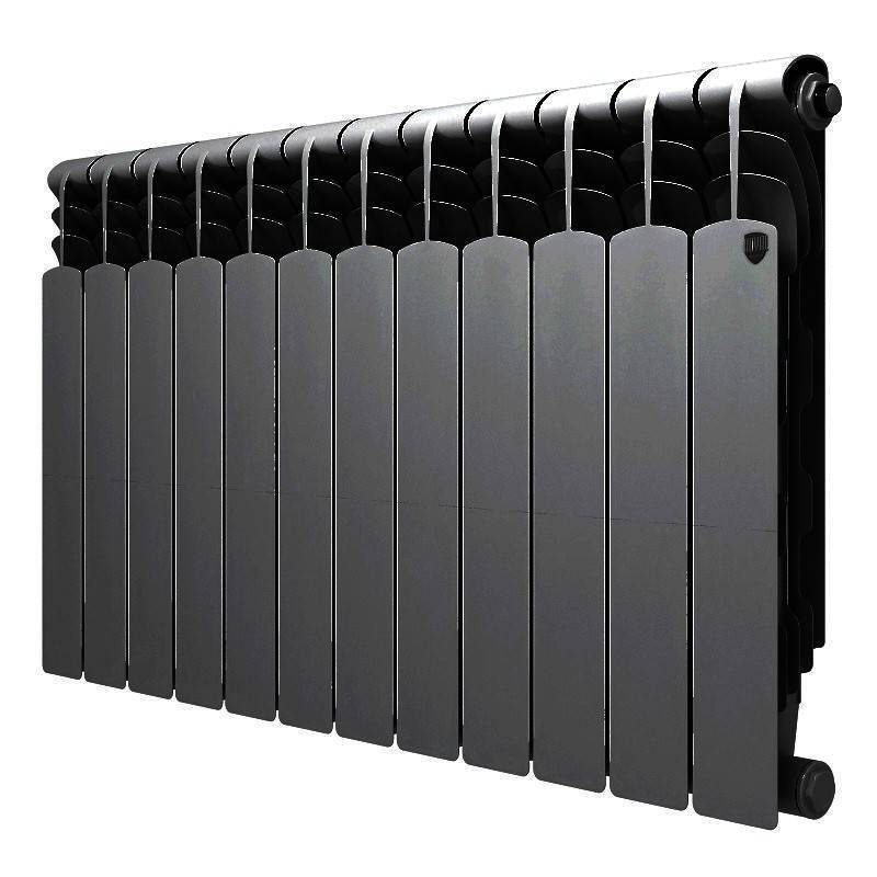 Радиатор биметаллический Royal Thermo Revolution Bimetall 500 2.0 12 секций Noir Sable 1425272