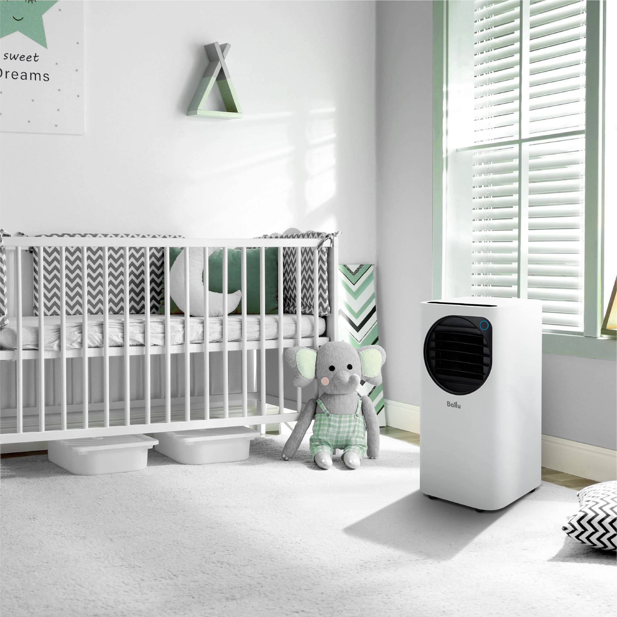 Кондиционер мобильный Ballu Eclipse BPAC-10 EPW/N6 белый