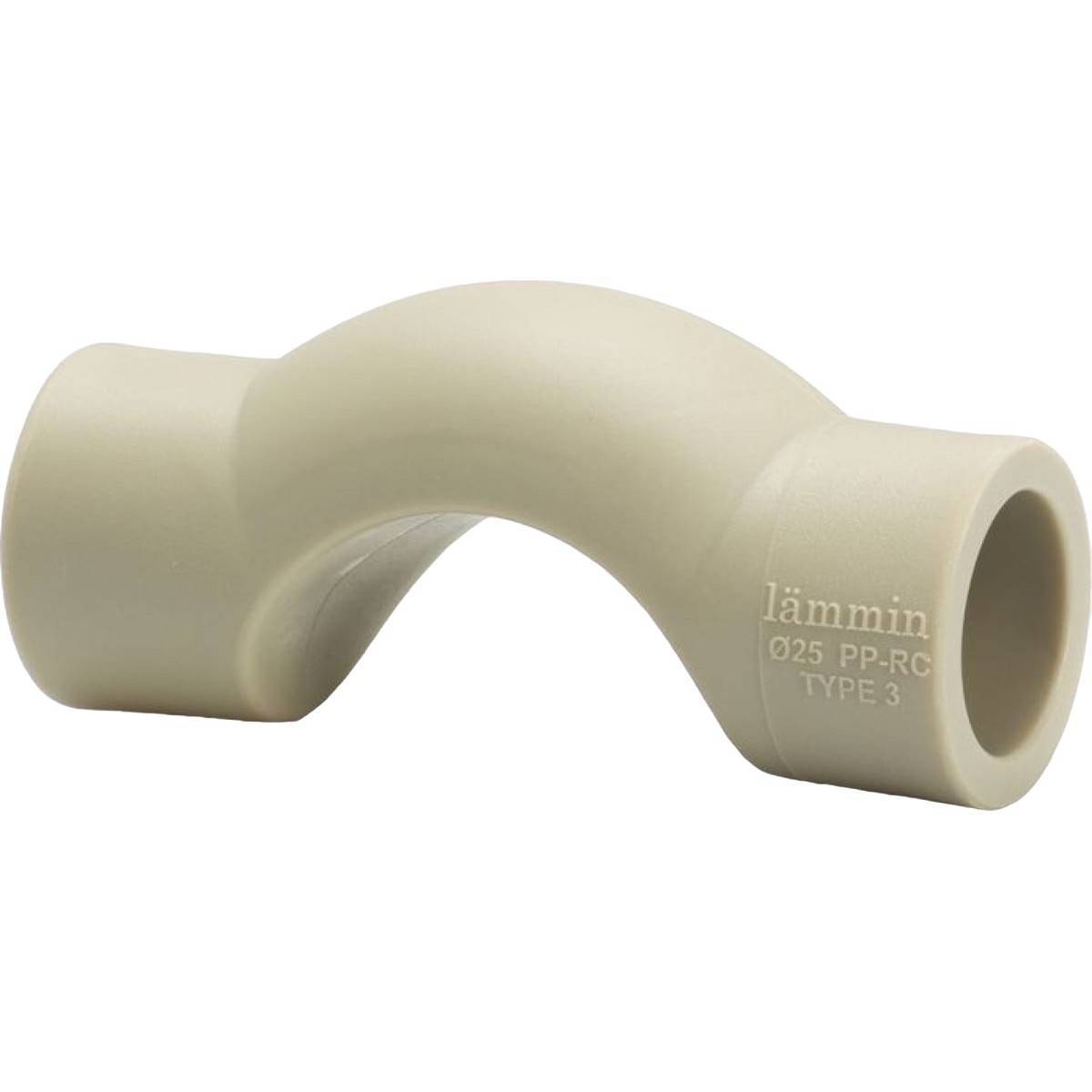 Обвод полипропиленовый Lammin PPR укороченный 25 мм серый 1641846