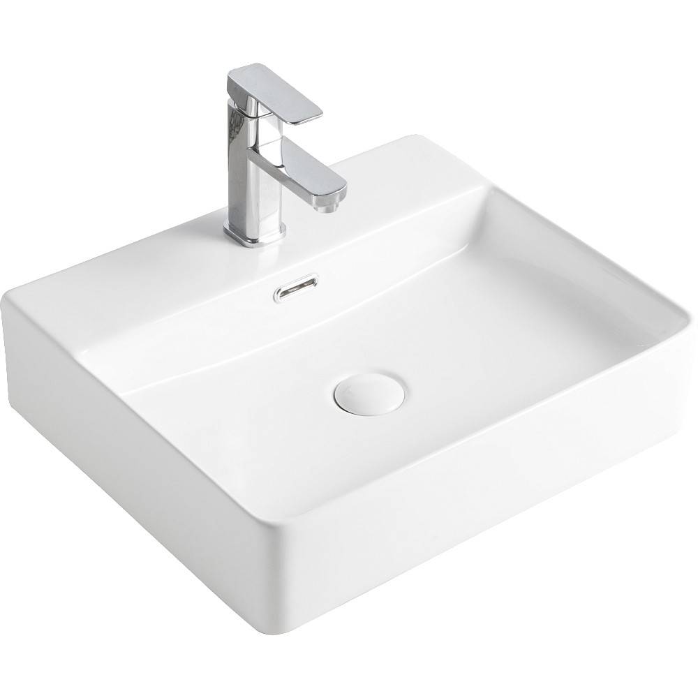 Раковина накладная Orange B04 белая B04-500w