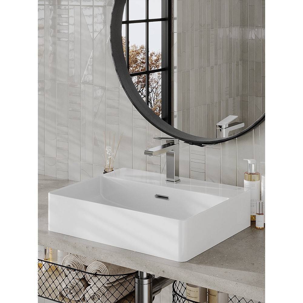 Раковина накладная Orange B04 белая B04-500w