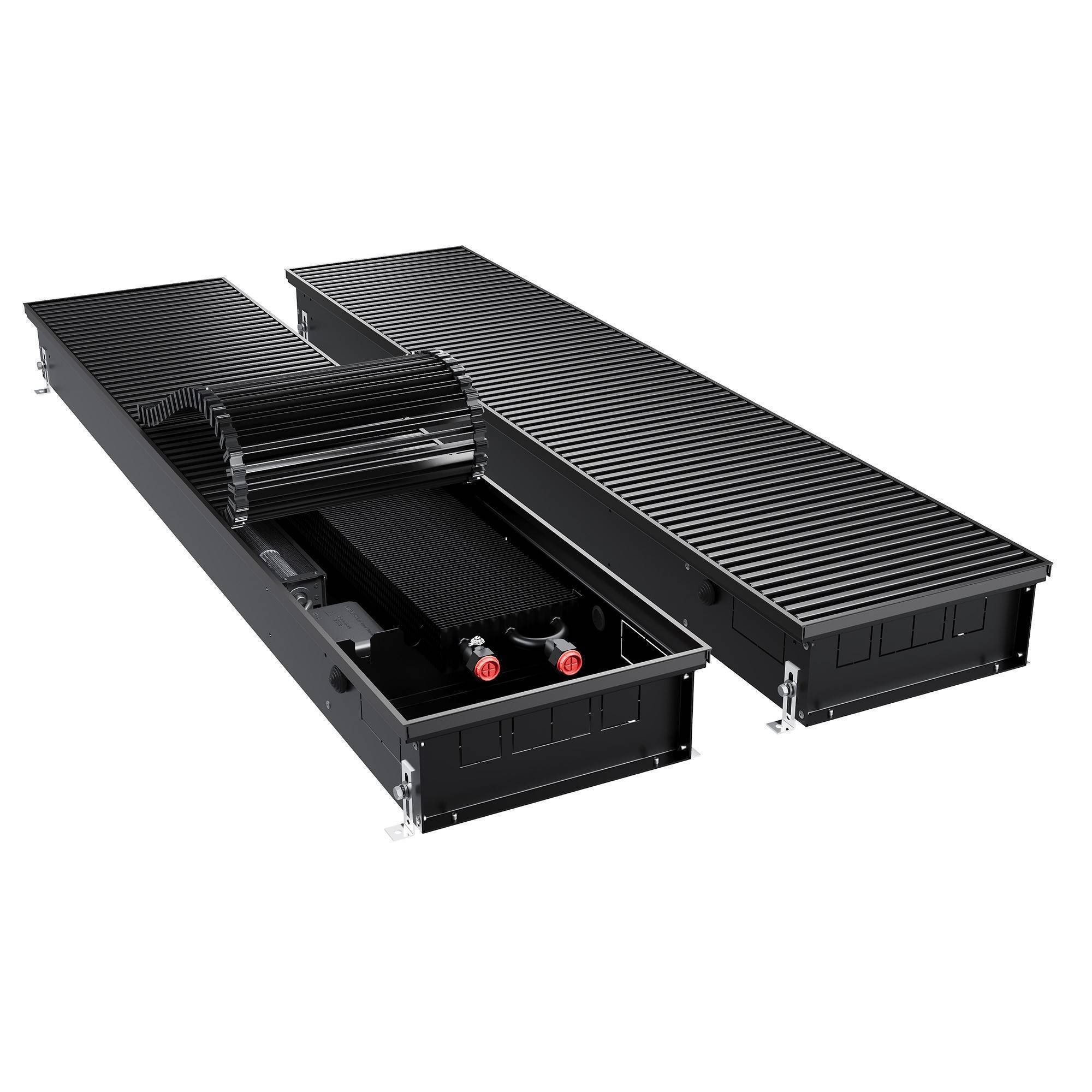 Внутрипольный конвектор Royal Thermo ATRIUM TURBO 110x300x2000 мм инверторный Черный 1666008